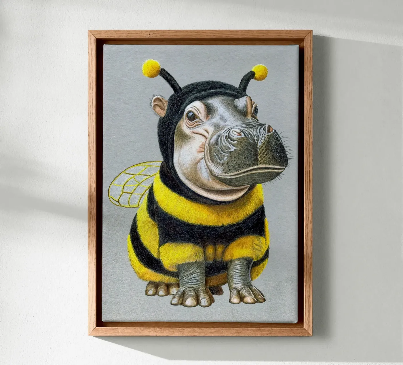 Bee Yourself canvas van Graphit und Farbe