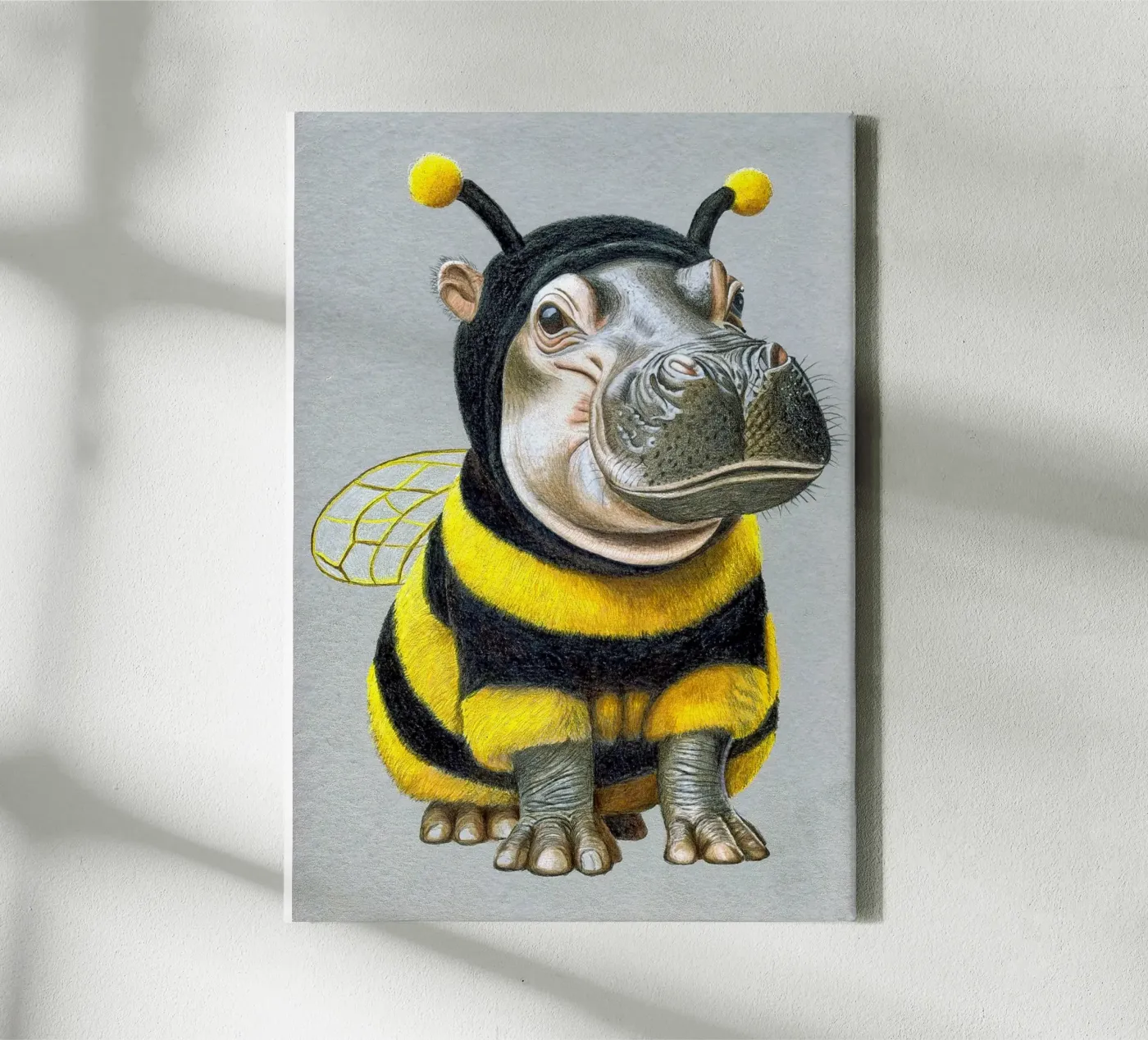 Bee Yourself canvas van Graphit und Farbe