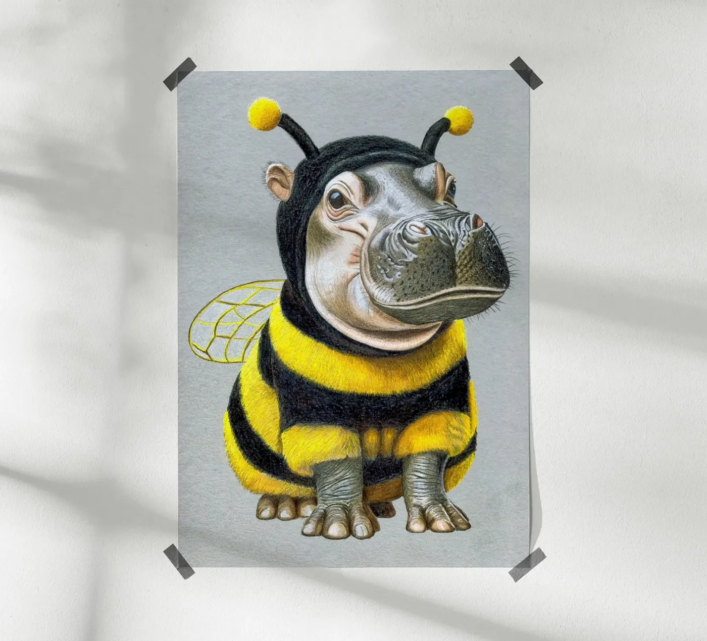 Bee Yourself poster de Graphit und Farbe