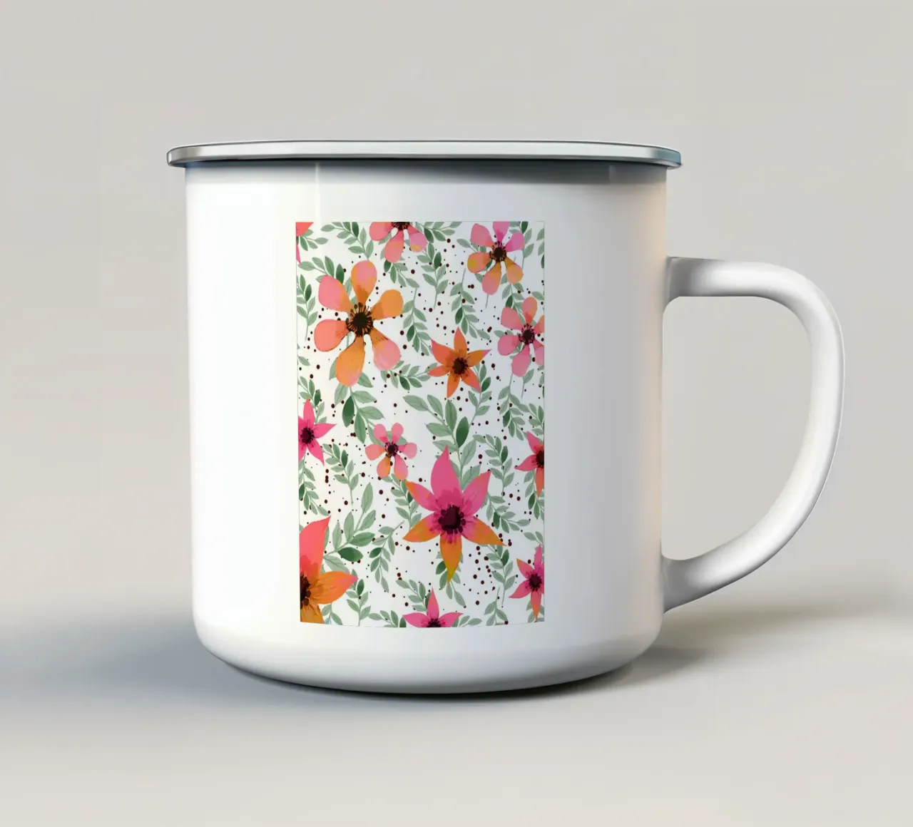 Flora d'autunno tazza in smalto da 83oranges