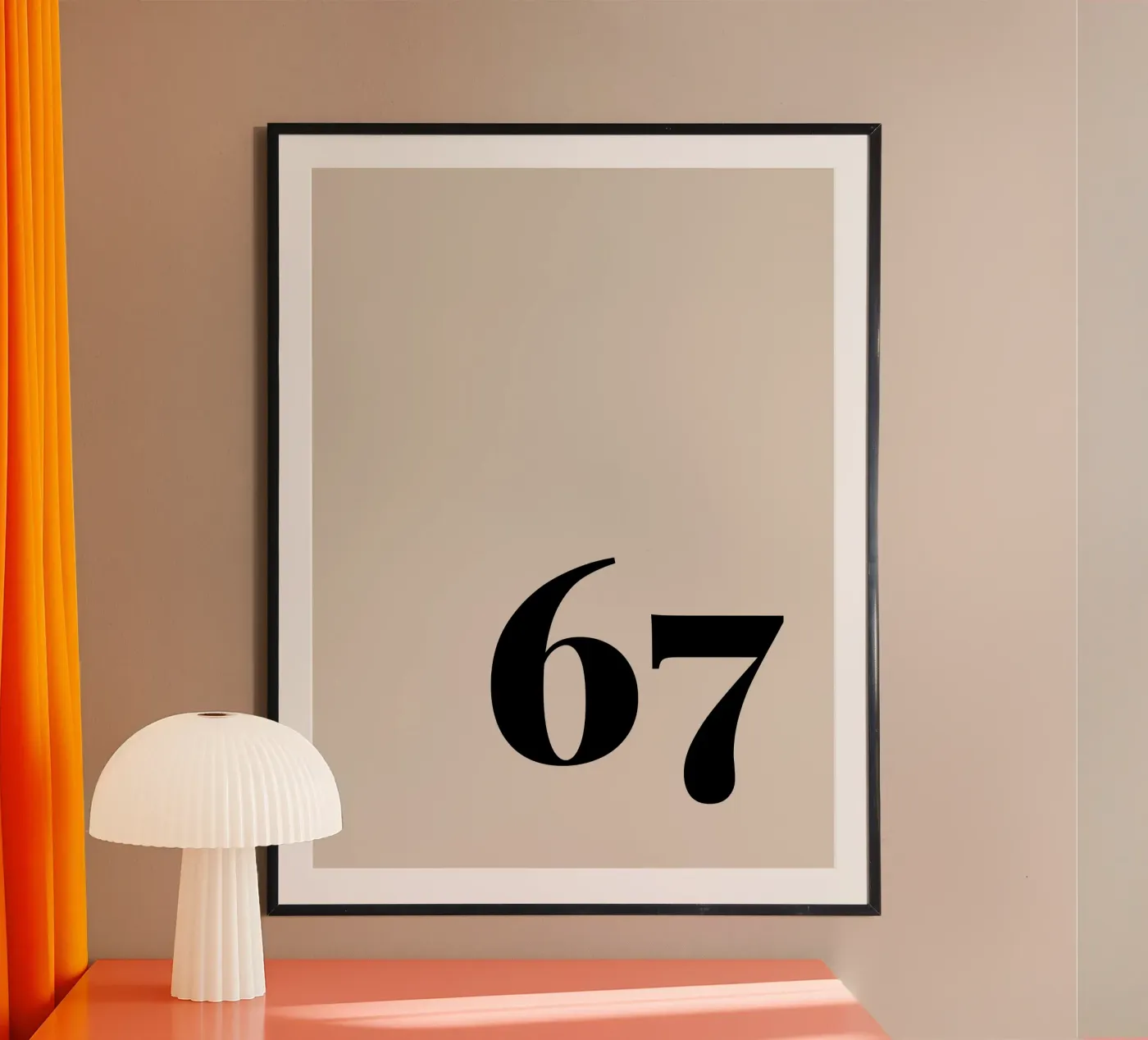 67 poster van Simple