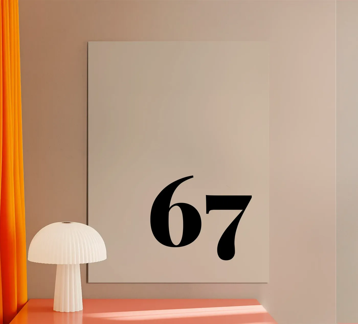 67 poster van Simple