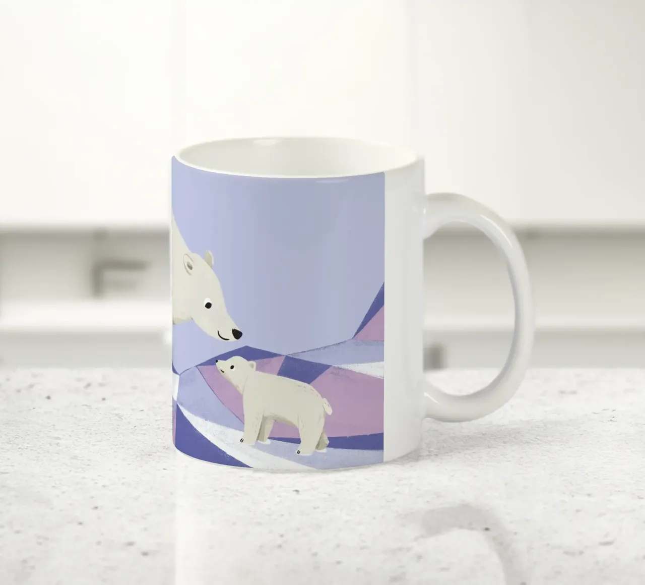 Orso polare e piccolo orso polare tazza in ceramica da VIERUNDFÜNFZIG