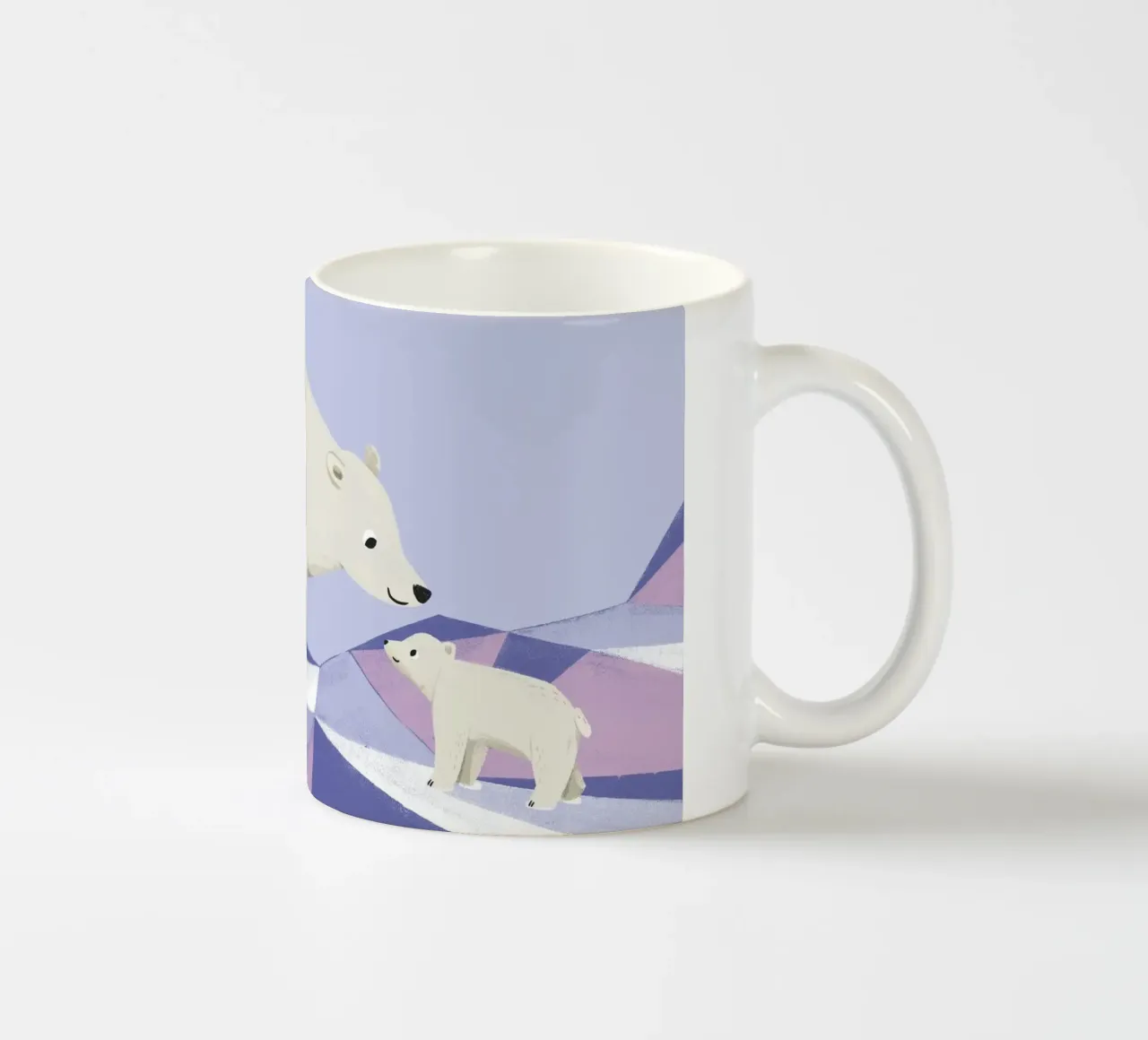 Orso polare e piccolo orso polare tazza in ceramica da VIERUNDFÜNFZIG