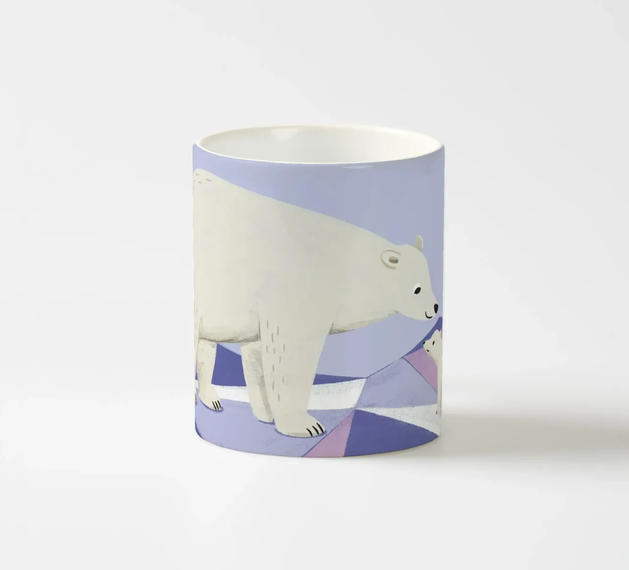 Orso polare e piccolo orso polare tazza in ceramica da VIERUNDFÜNFZIG
