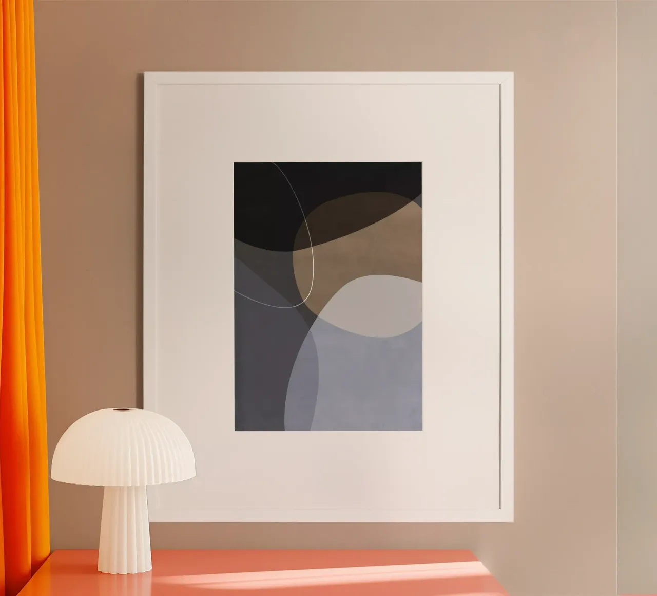 Graphic 210Y dark poster con telaio in plastica da Mareike Böhmer