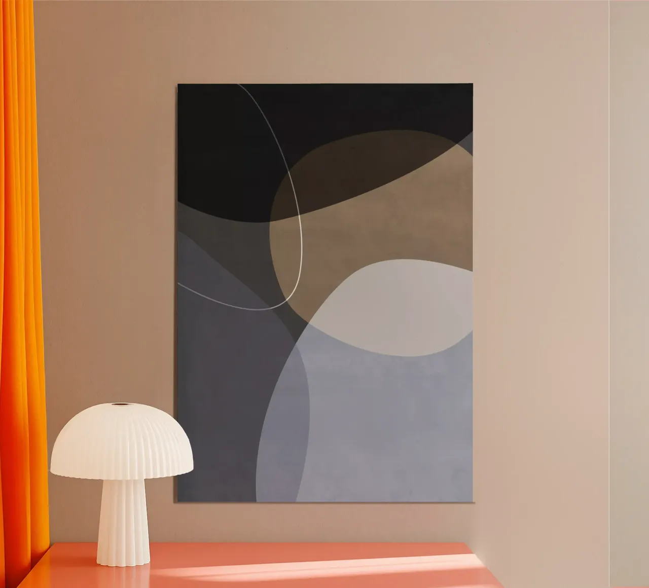 Graphic 210Y dark poster con telaio in plastica da Mareike Böhmer