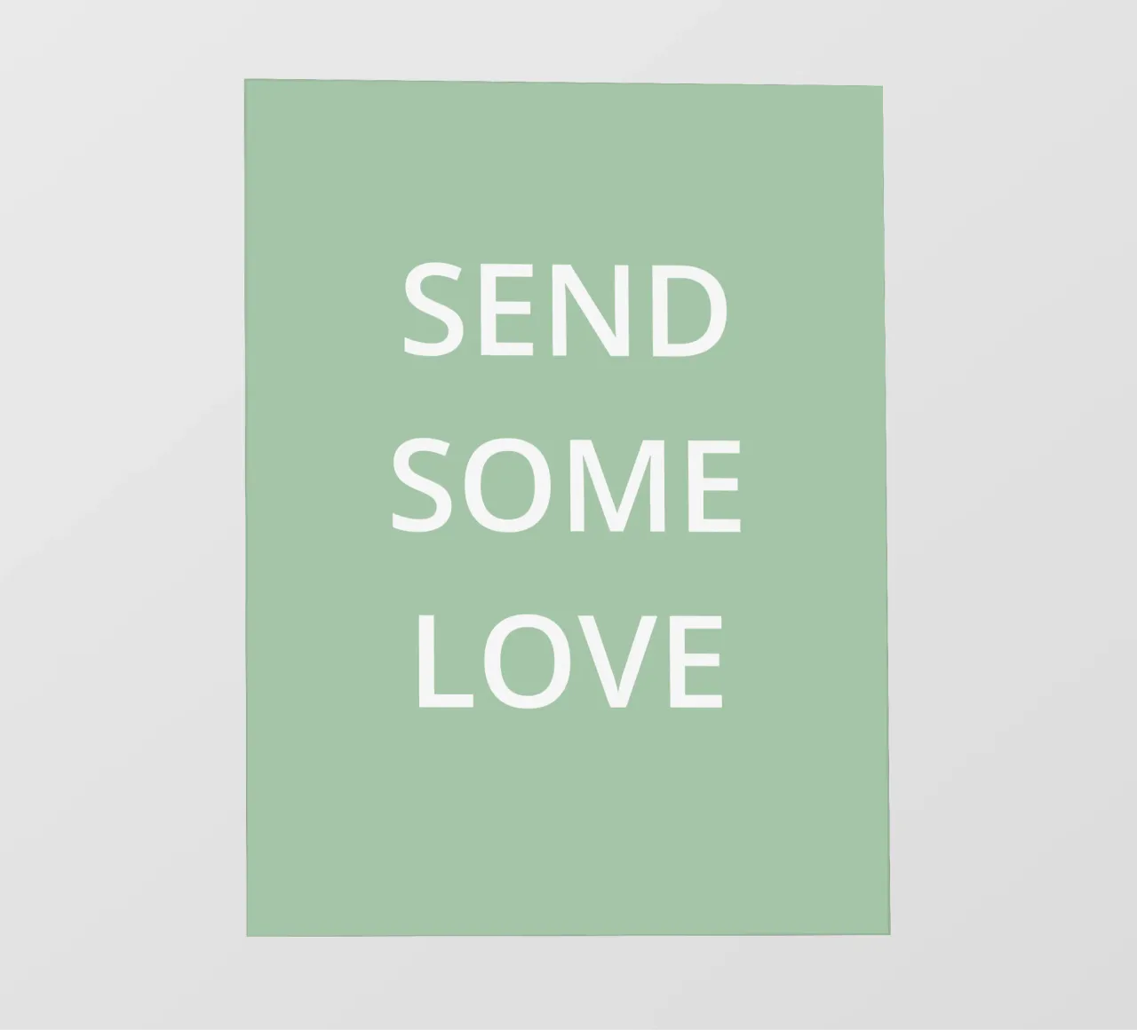 MANDA UN PO' D'AMORE telo in pvc da Simple