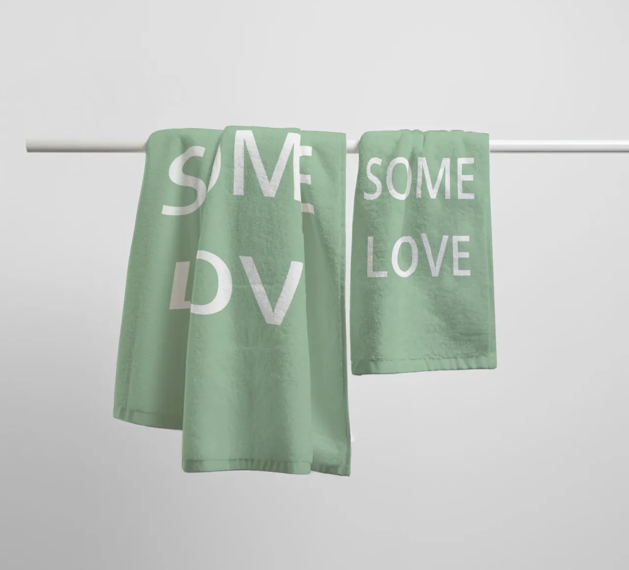 MANDA UN PO' D'AMORE asciugamano da bagno da Simple