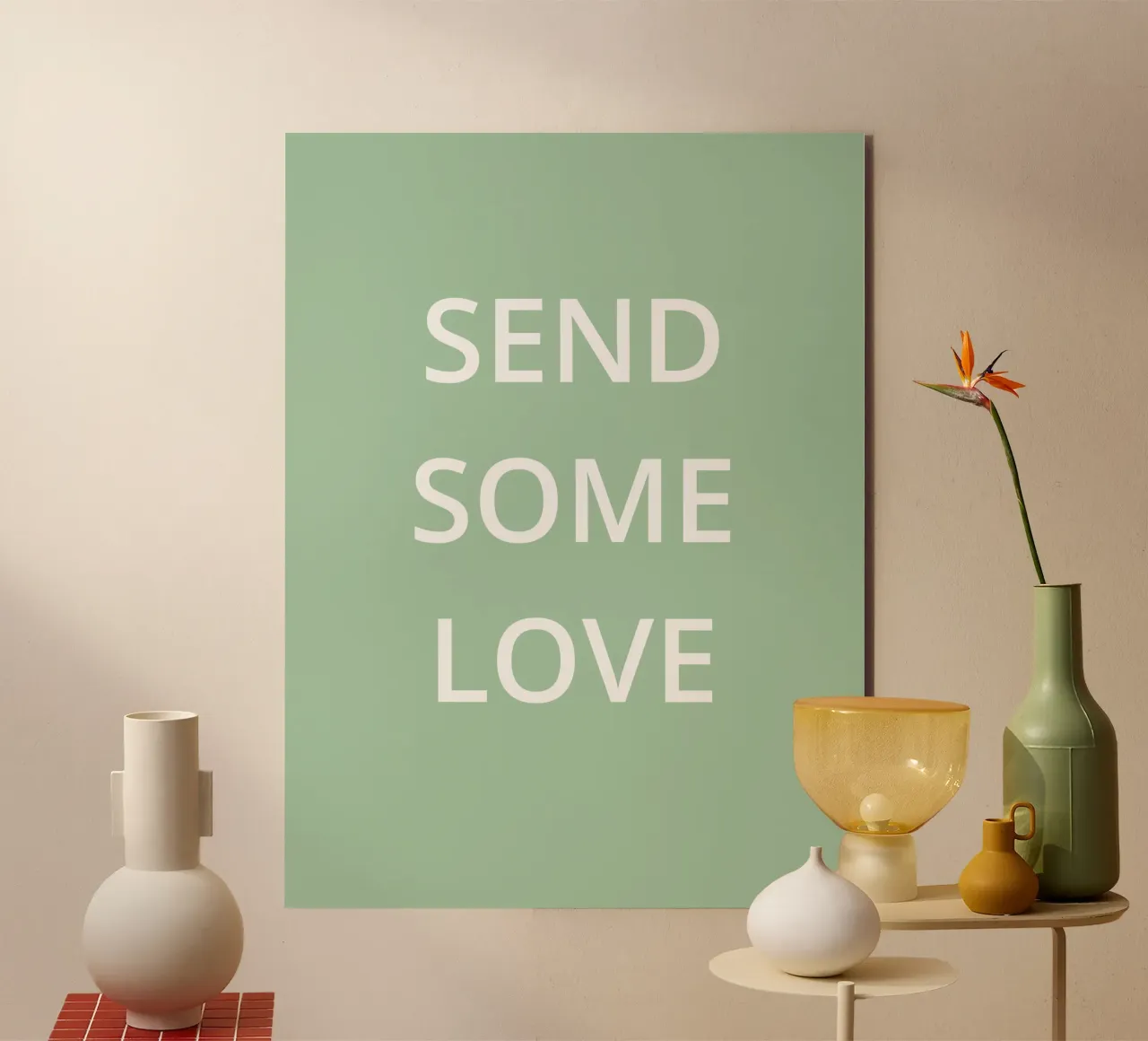 MANDA UN PO' D'AMORE alluminio dibond da Simple