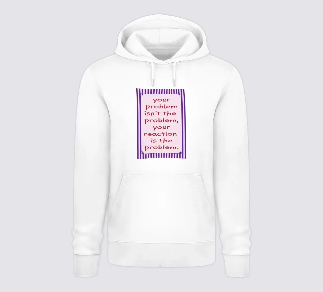 il problema è la vostra reazione felpa con cappuccio da tanabaroo