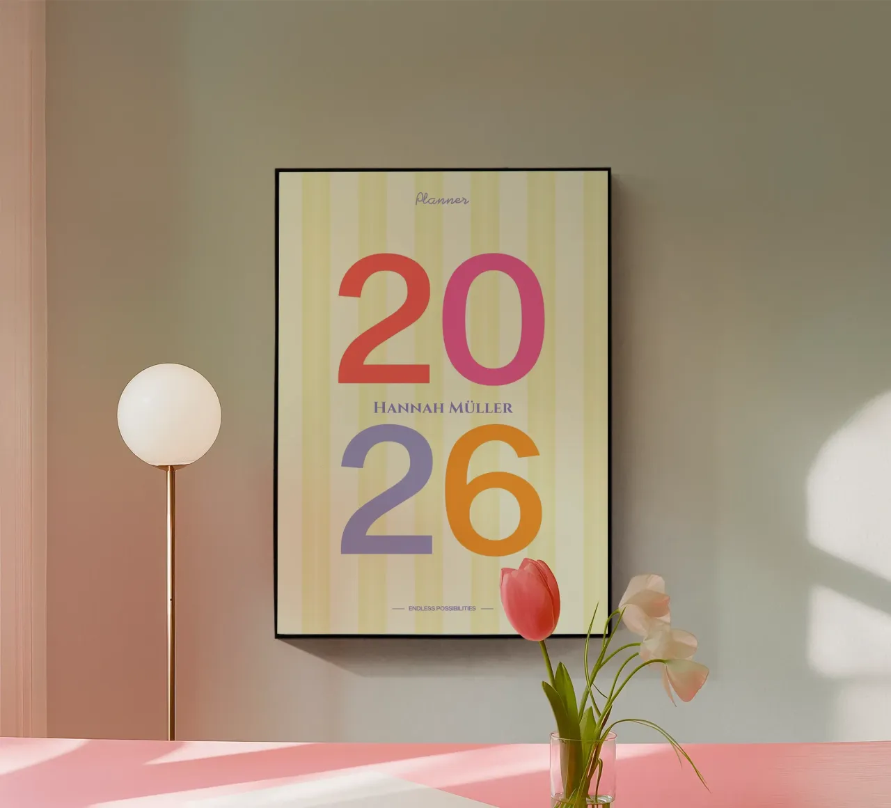 Bright 2026 Planner plexiglass da EverLuvv Studio