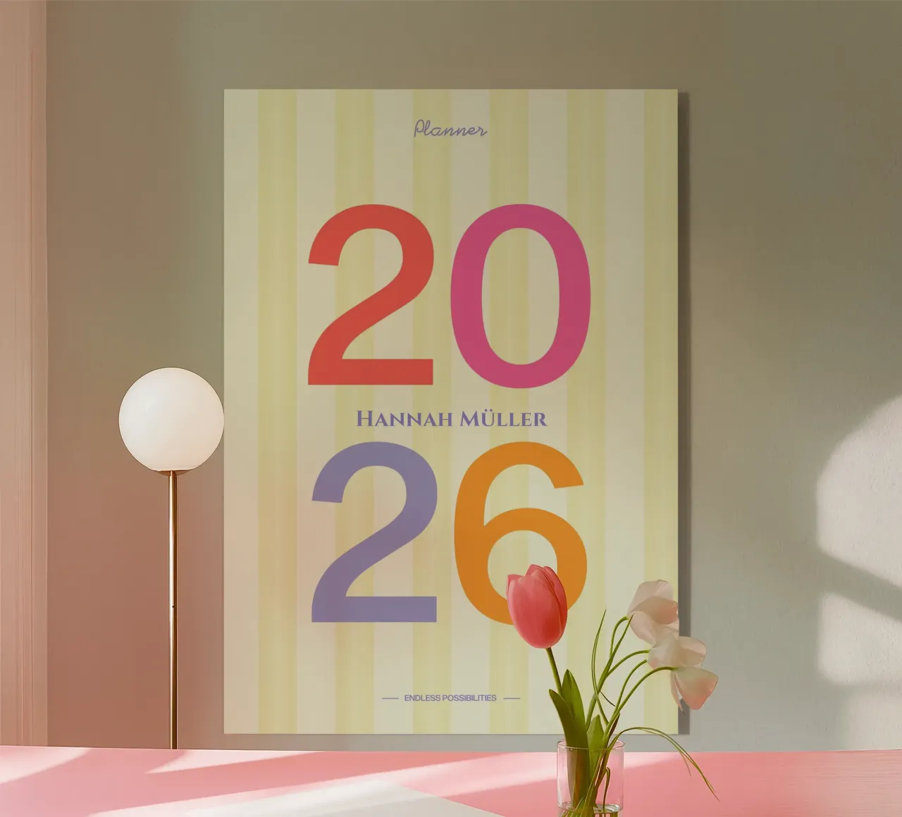 Bright 2026 Planner plexiglass da EverLuvv Studio