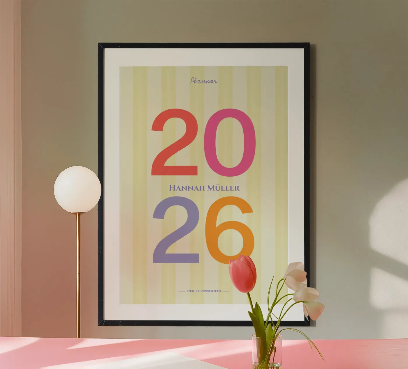 Bright 2026 Planner poster da EverLuvv Studio