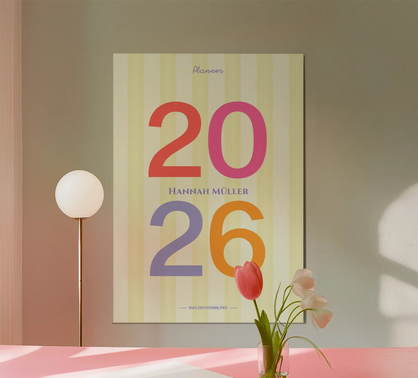 Bright 2026 Planner poster da EverLuvv Studio