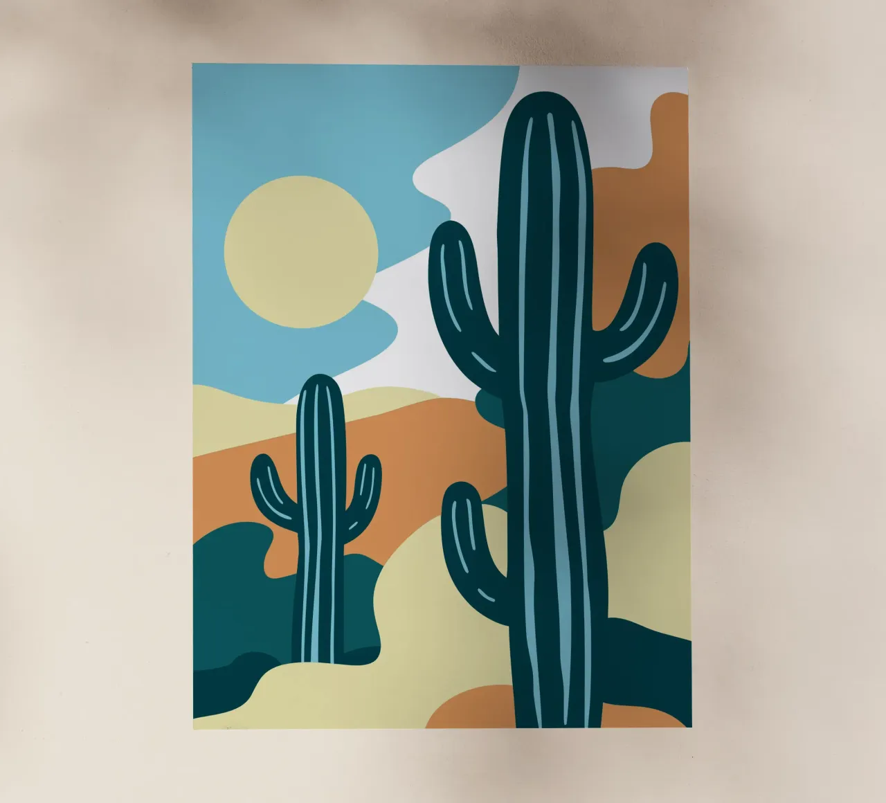 Cactus pellicola backlit da SPECIAL FLOWER PATTERNS