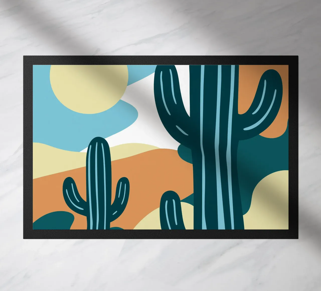 Cactus deurmat van SPECIAL FLOWER PATTERNS