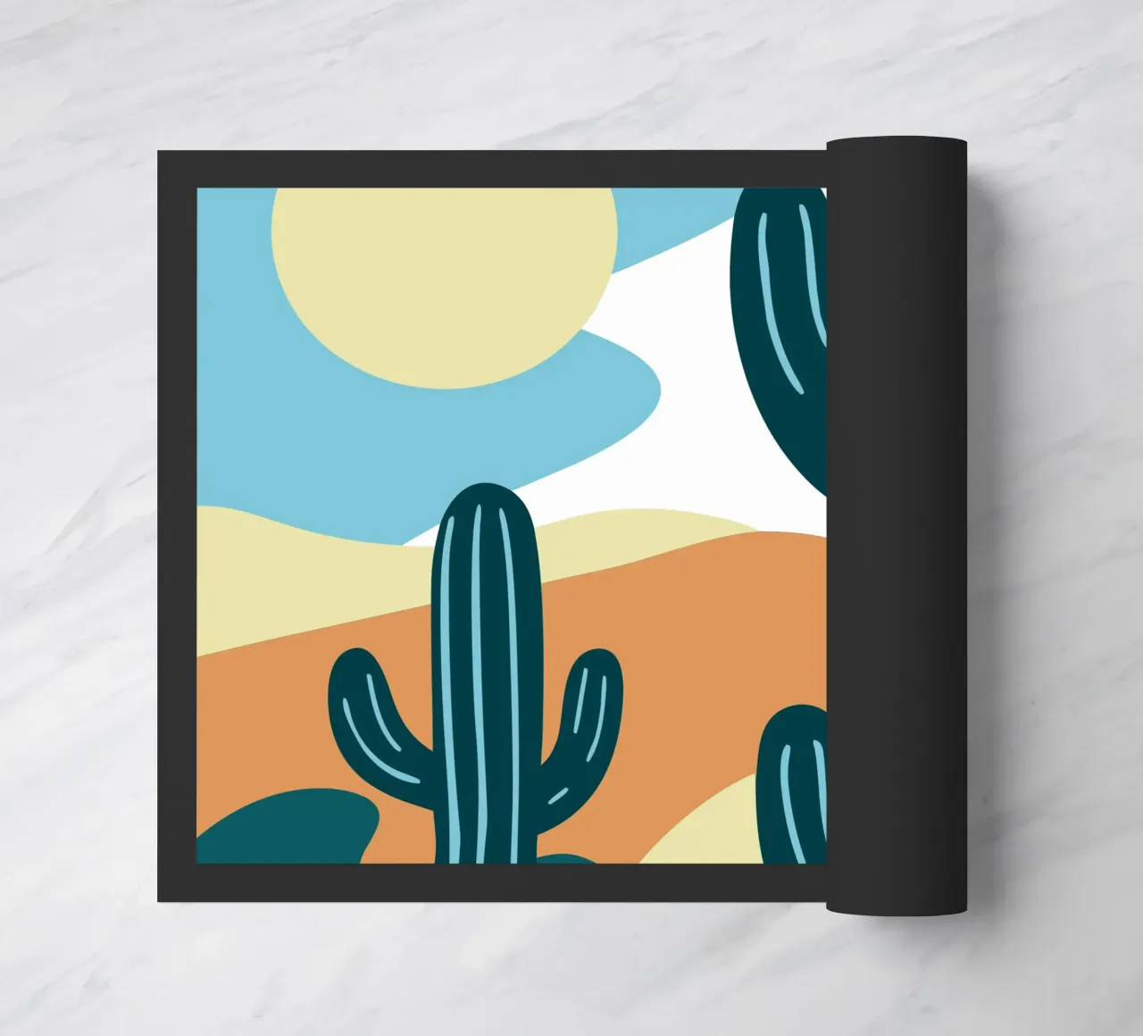 Cactus deurmat van SPECIAL FLOWER PATTERNS