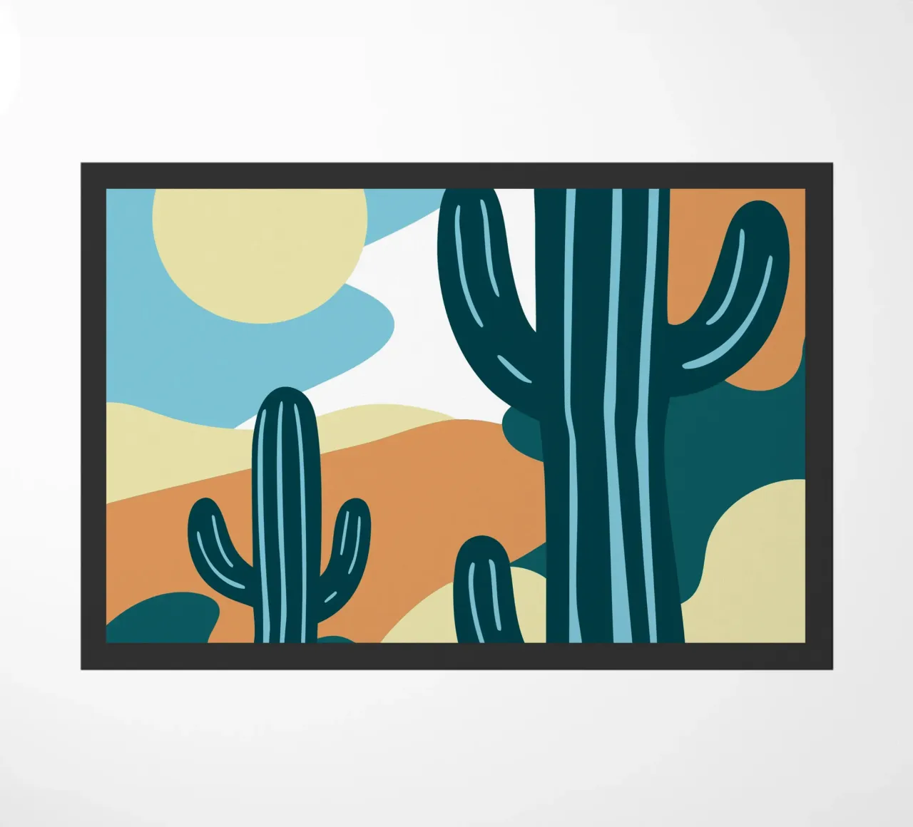 Cactus deurmat van SPECIAL FLOWER PATTERNS