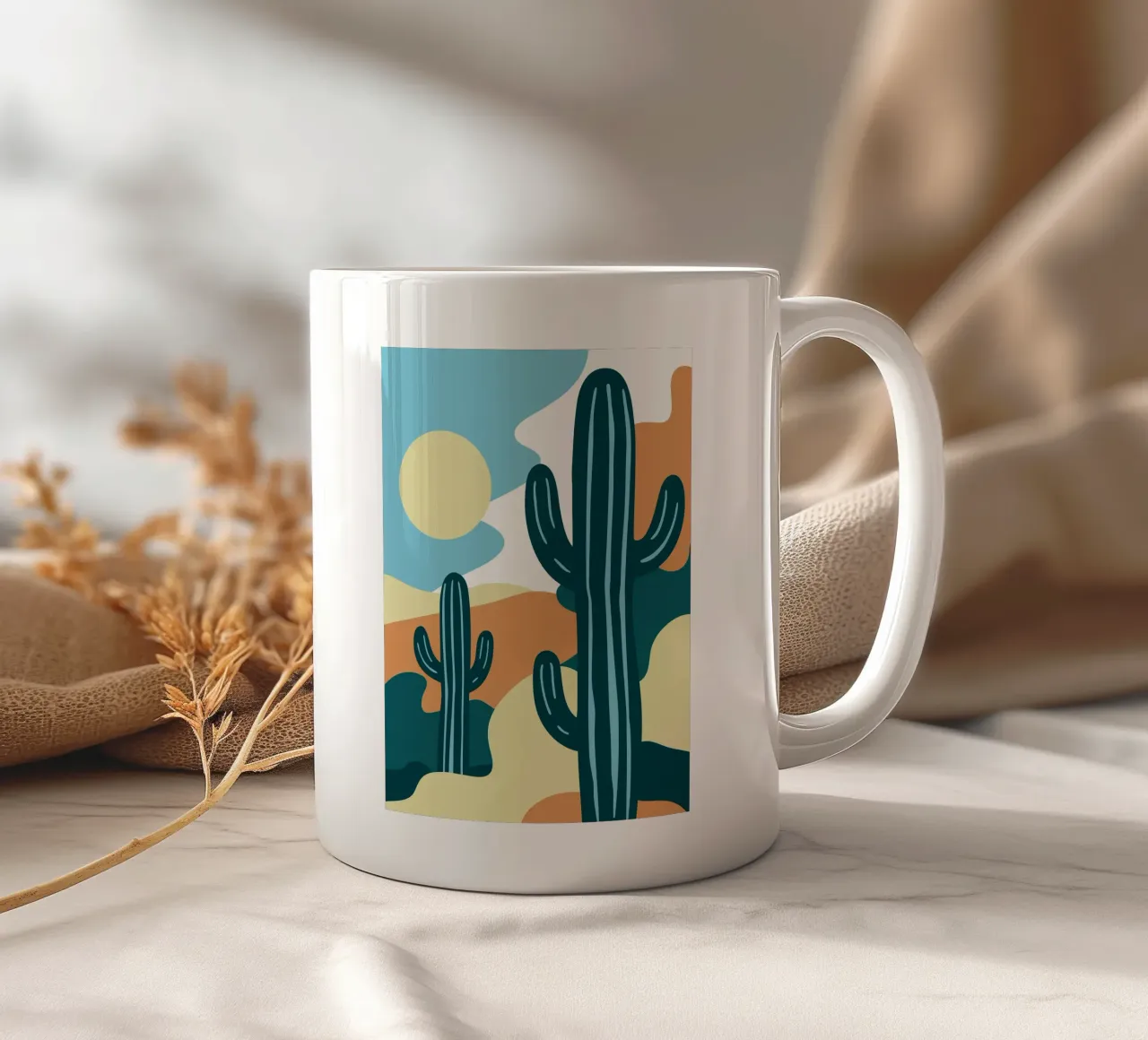 Cactus tazza in ceramica da SPECIAL FLOWER PATTERNS