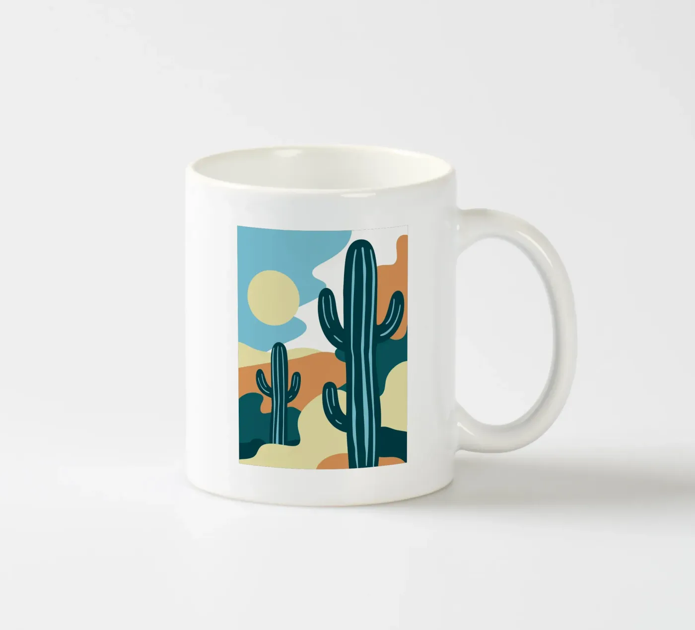 Cactus ceramic mug by SPECIAL FLOWER PATTERNS