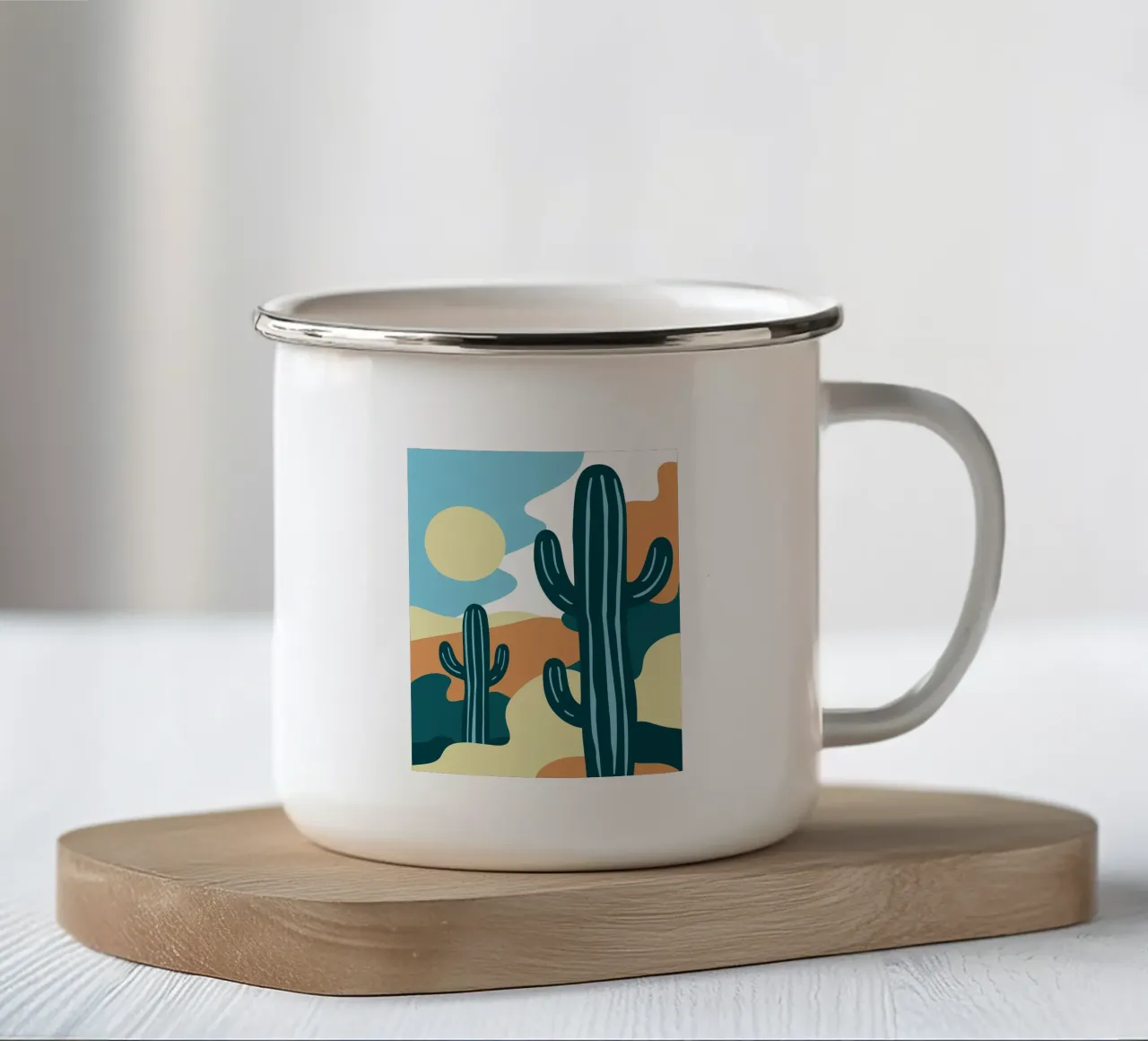 Cactus tazza in smalto da SPECIAL FLOWER PATTERNS