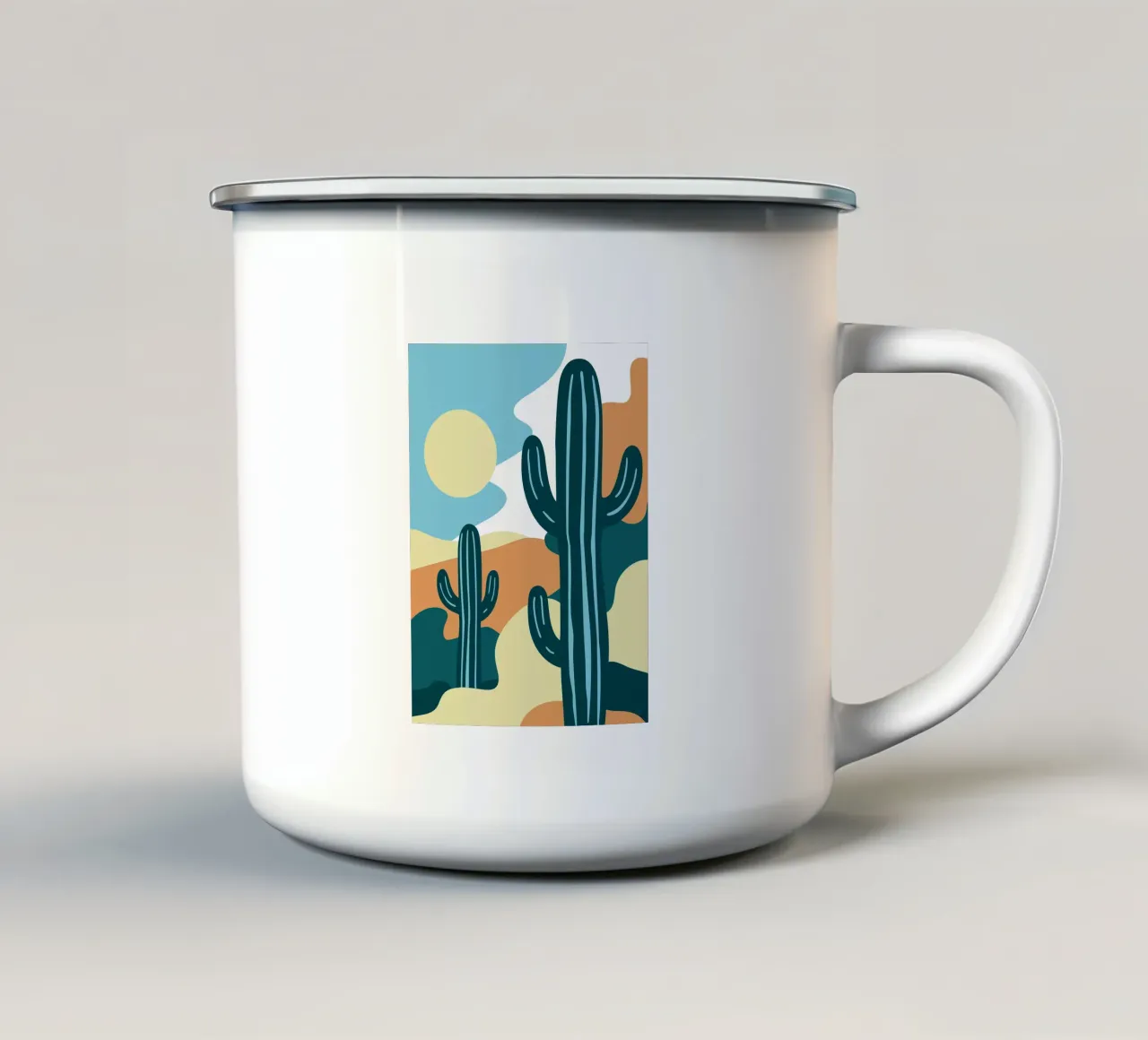 Cactus tazza in smalto da SPECIAL FLOWER PATTERNS