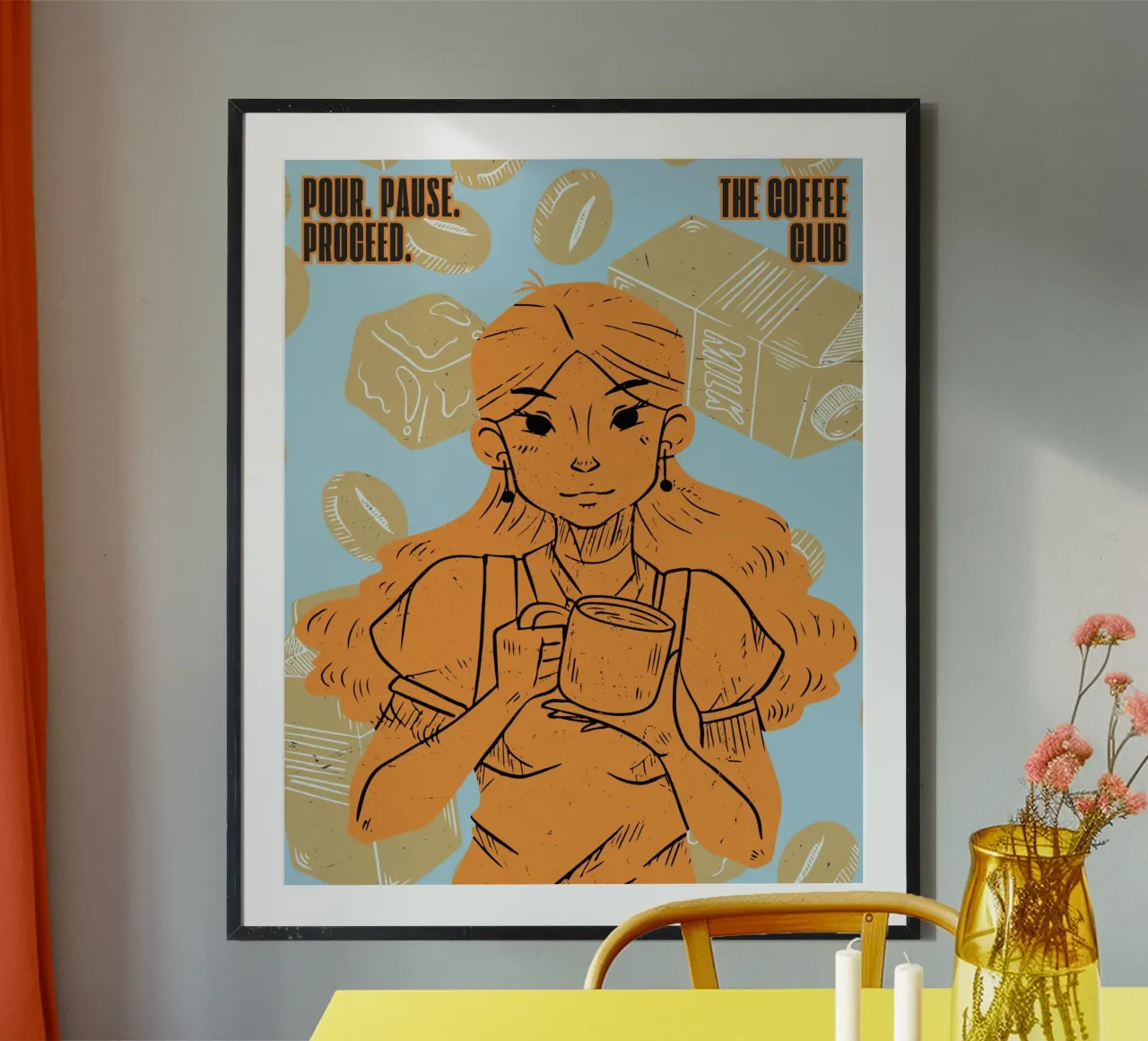 POUR. PAUSE. PROCEED carta hahnemühle da COFFEE CLUB