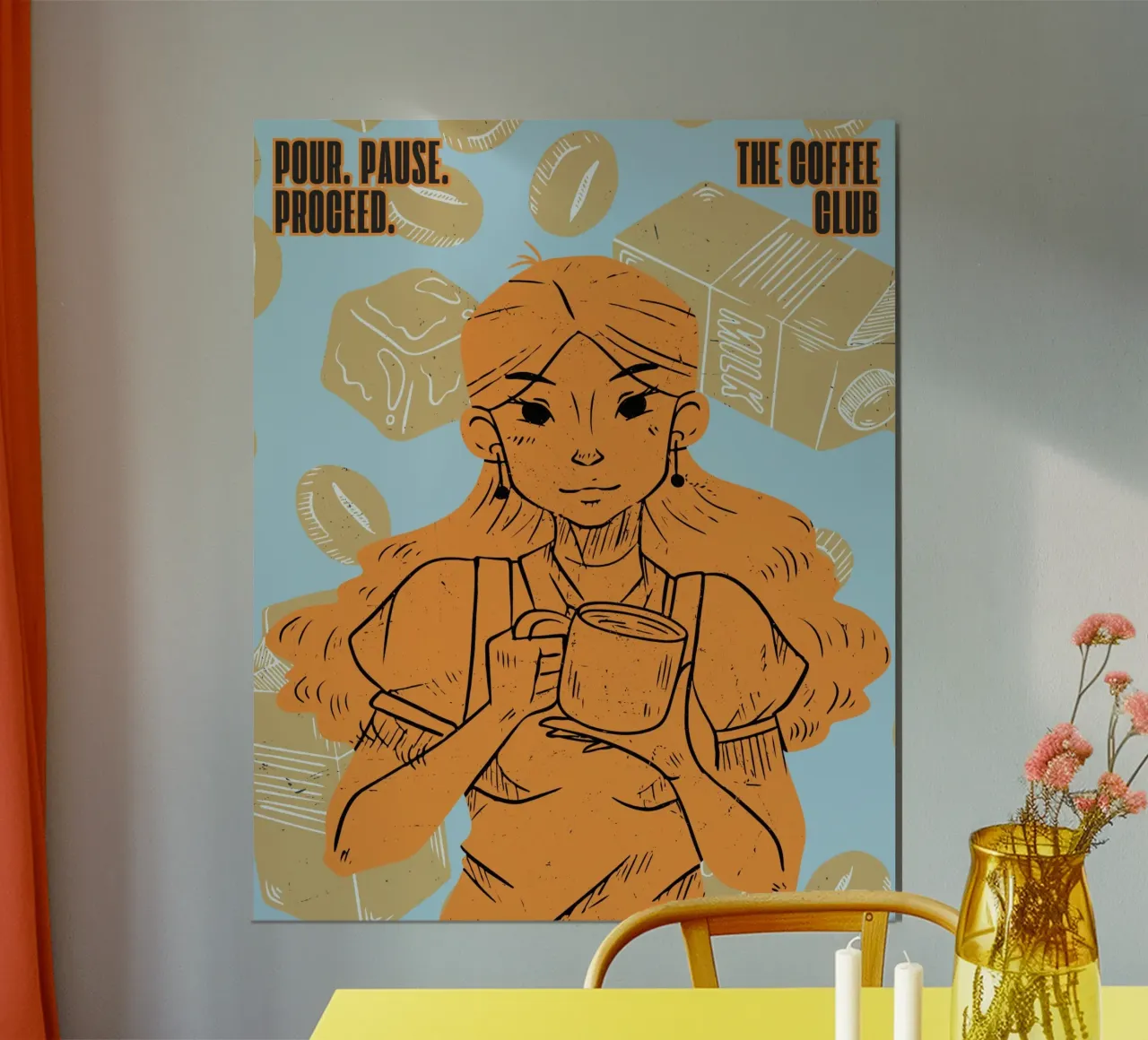 POUR. PAUSE. PROCEED carta hahnemühle da COFFEE CLUB