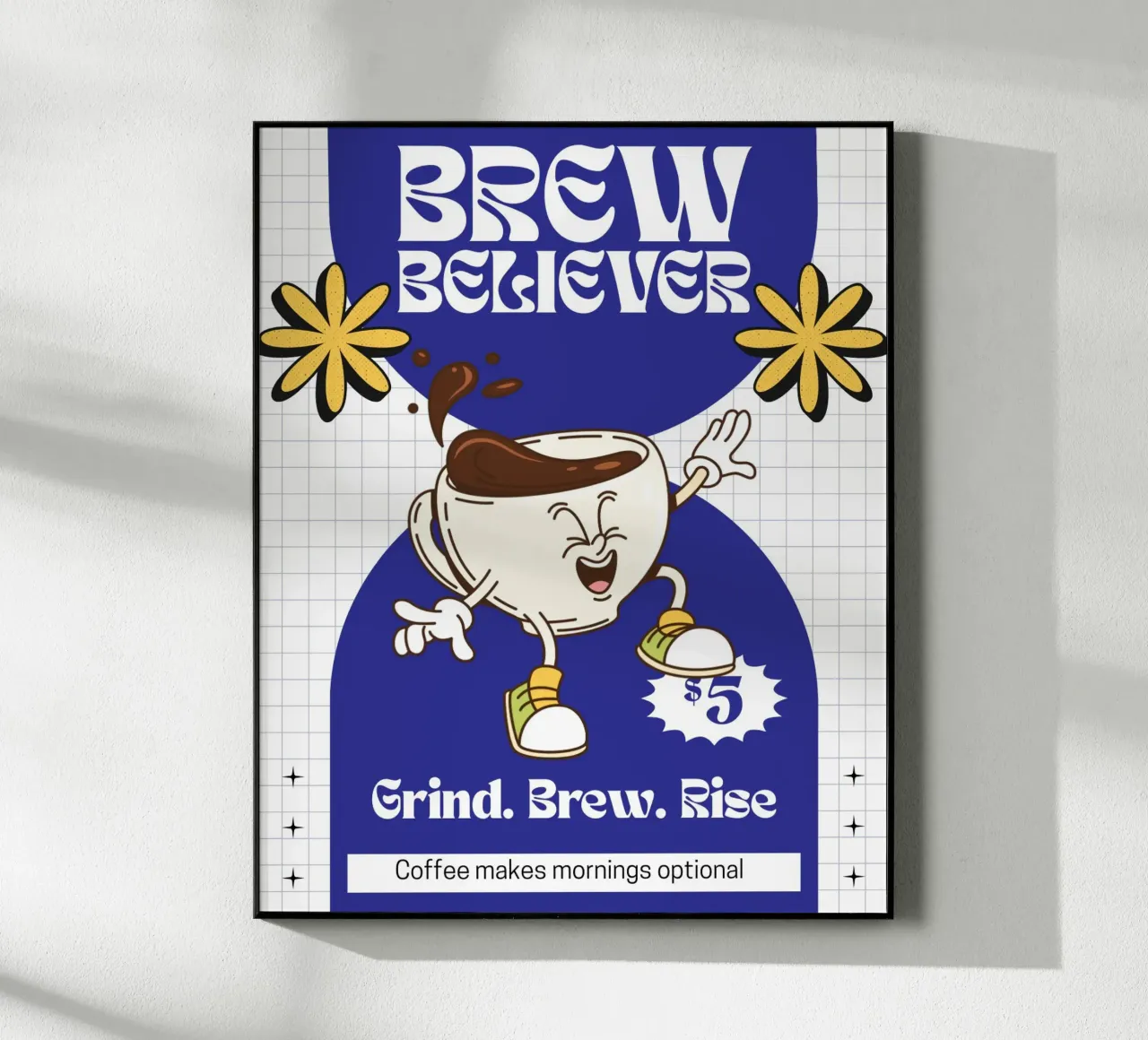 BREW BELIEVER plexiglass da COFFEE CLUB