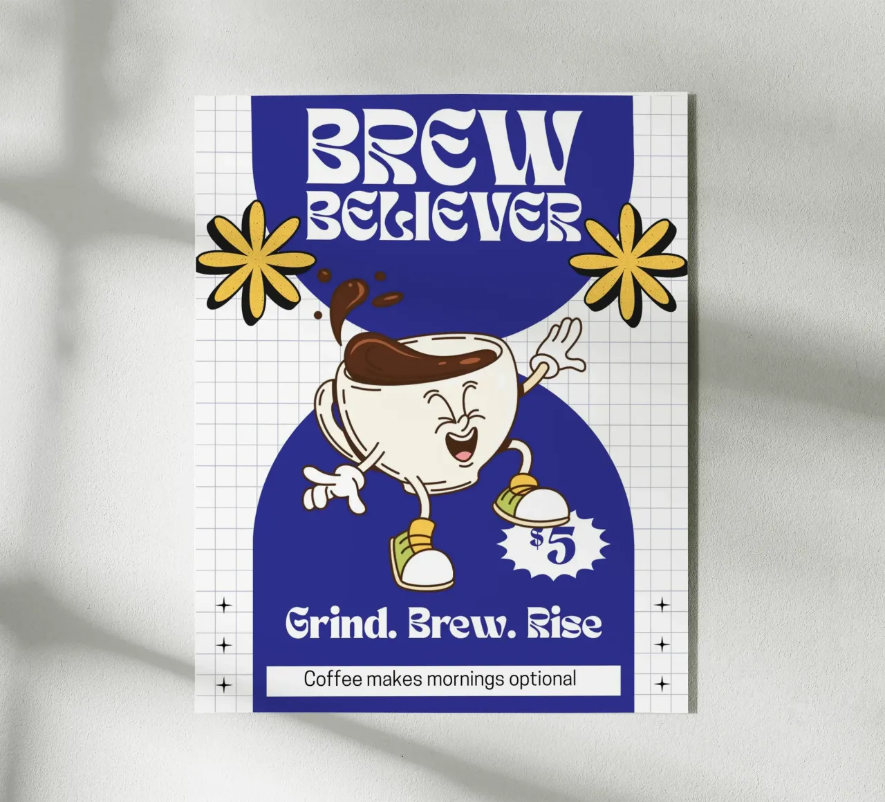 BREW BELIEVER plexiglass da COFFEE CLUB