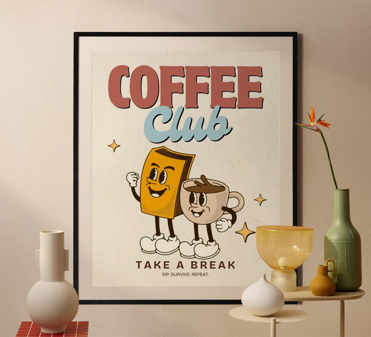 TAKE A BREAK poster by COFFEE CLUB