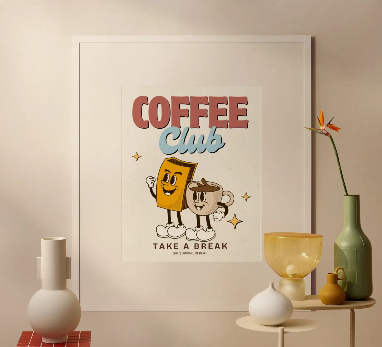 TAKE A BREAK poster by COFFEE CLUB