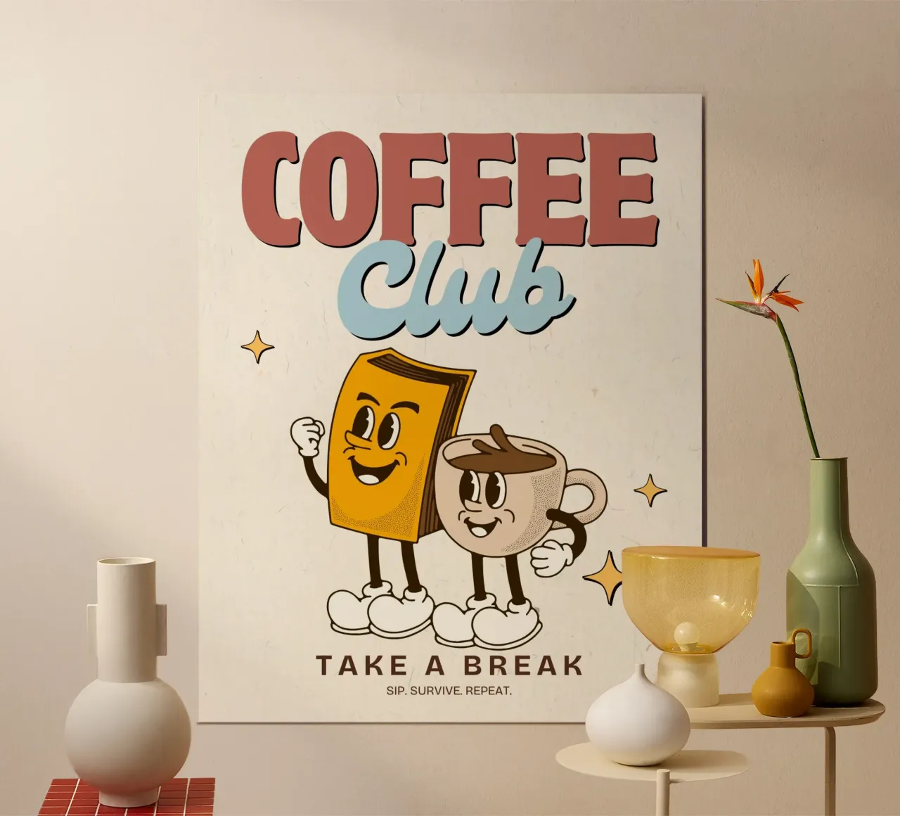 TAKE A BREAK poster by COFFEE CLUB