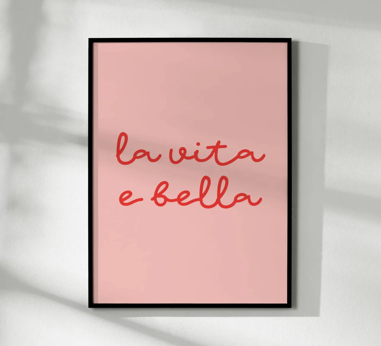 La Vita E Bella poster van Trend Collection by Palmartprints