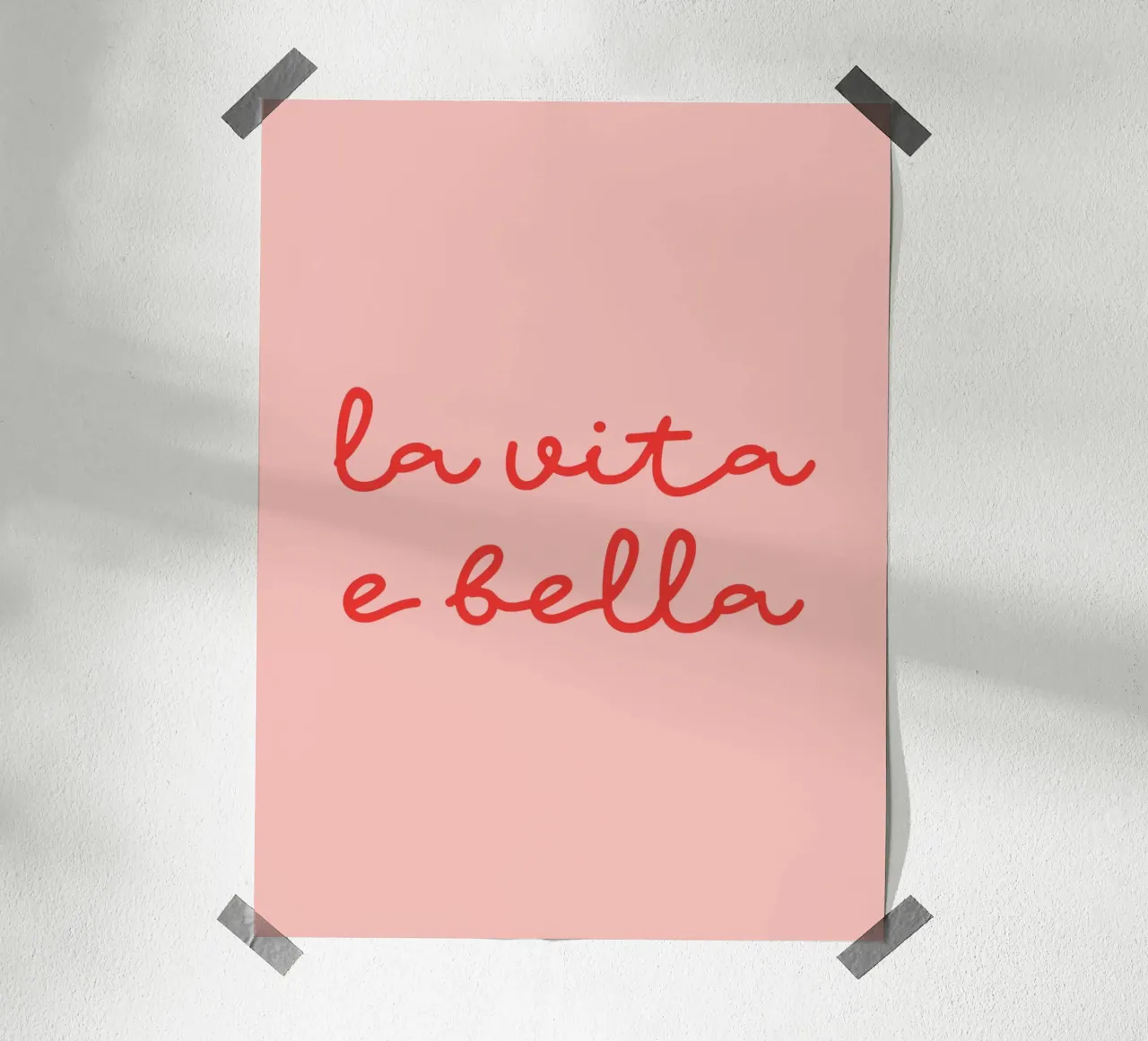 La Vita E Bella poster van Trend Collection by Palmartprints
