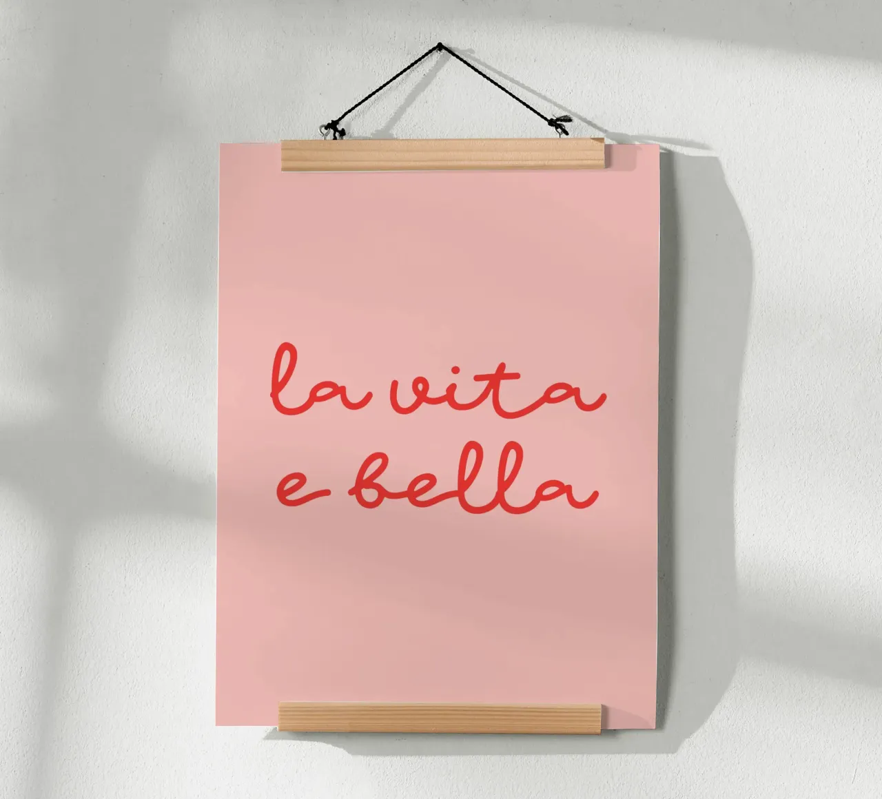 La Vita E Bella poster van Trend Collection by Palmartprints