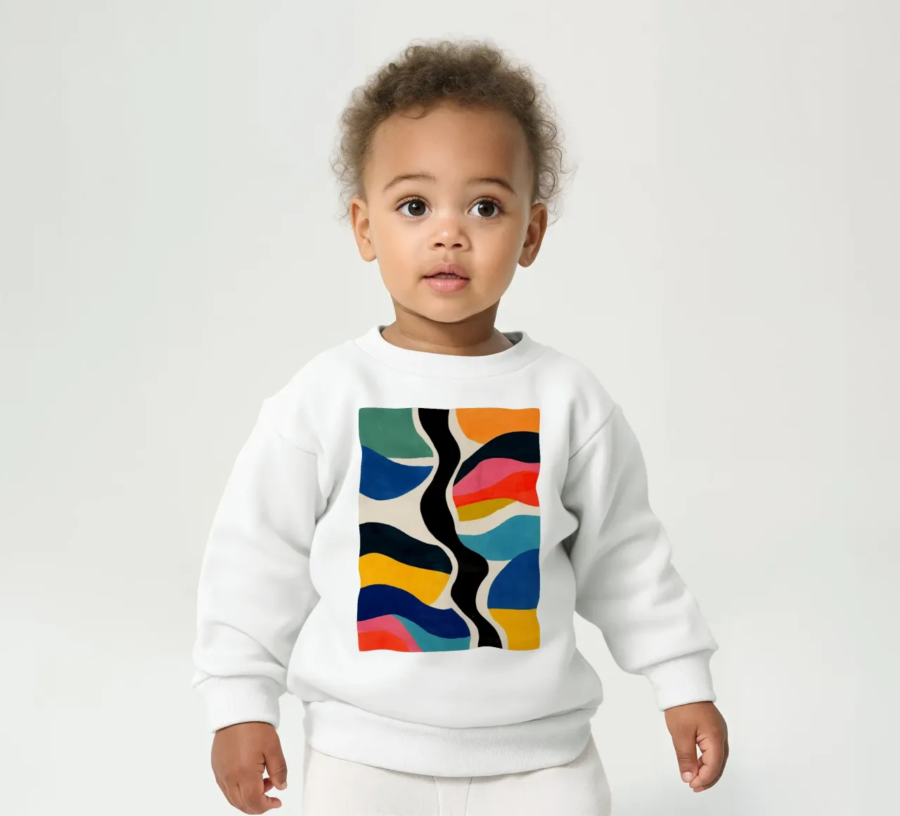 Flusso di colore astratto I felpa neonato da Sienna Atelier