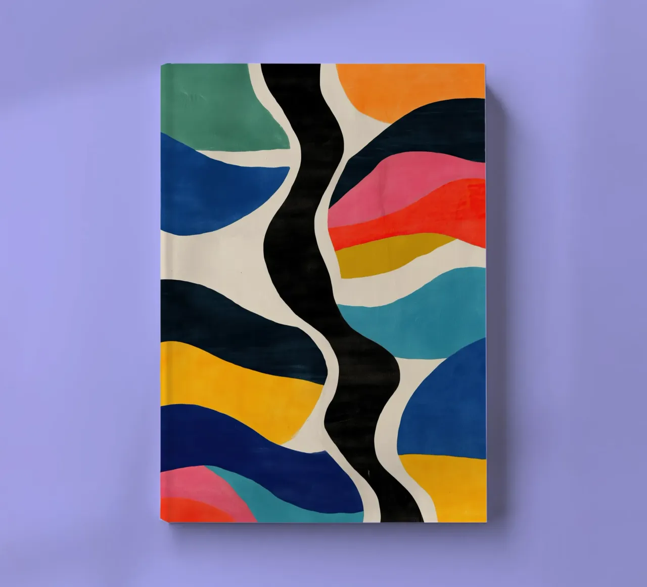 Abstract Color Flow I notebook by Sienna Atelier