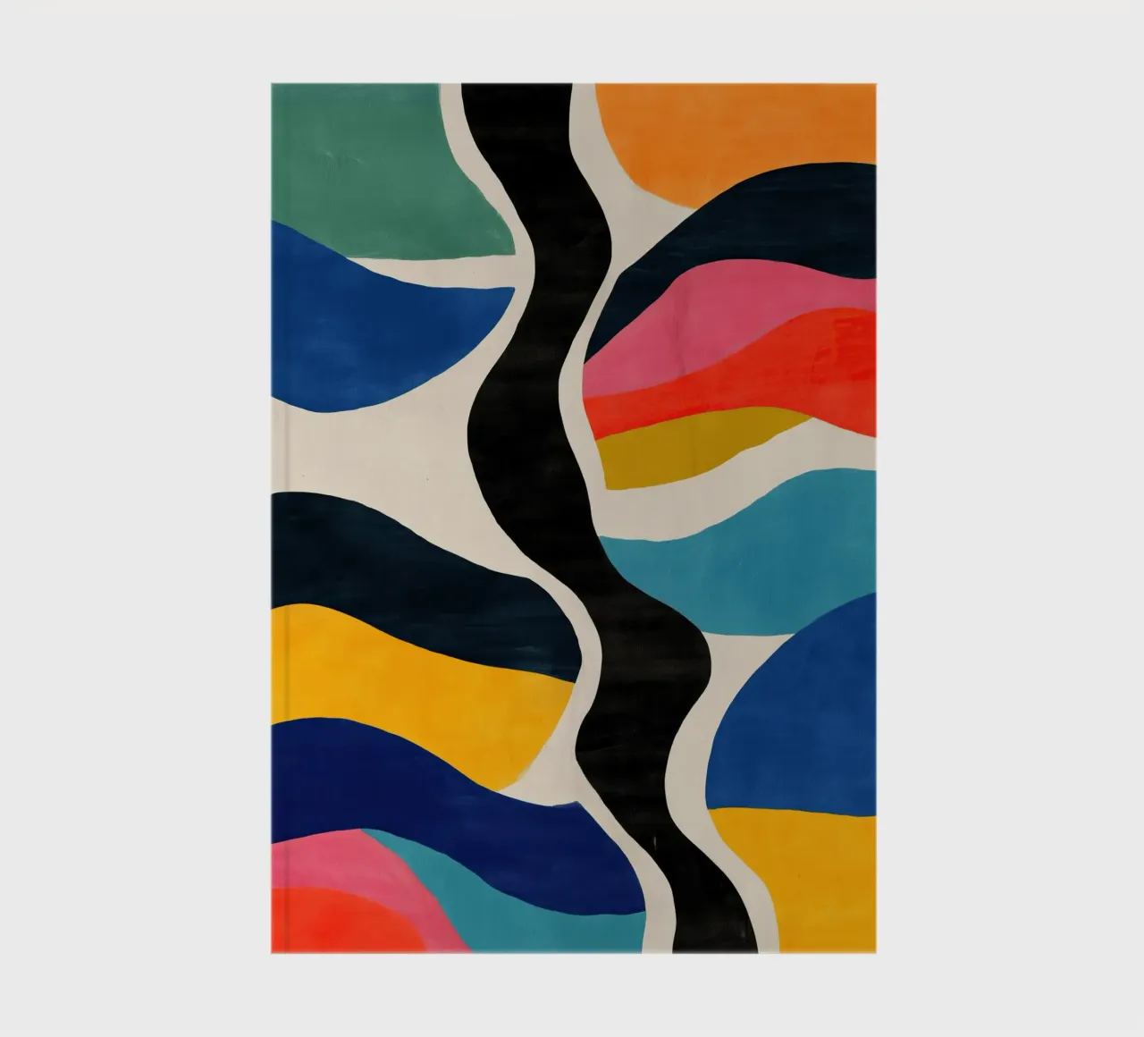 Abstract Color Flow I notebook by Sienna Atelier