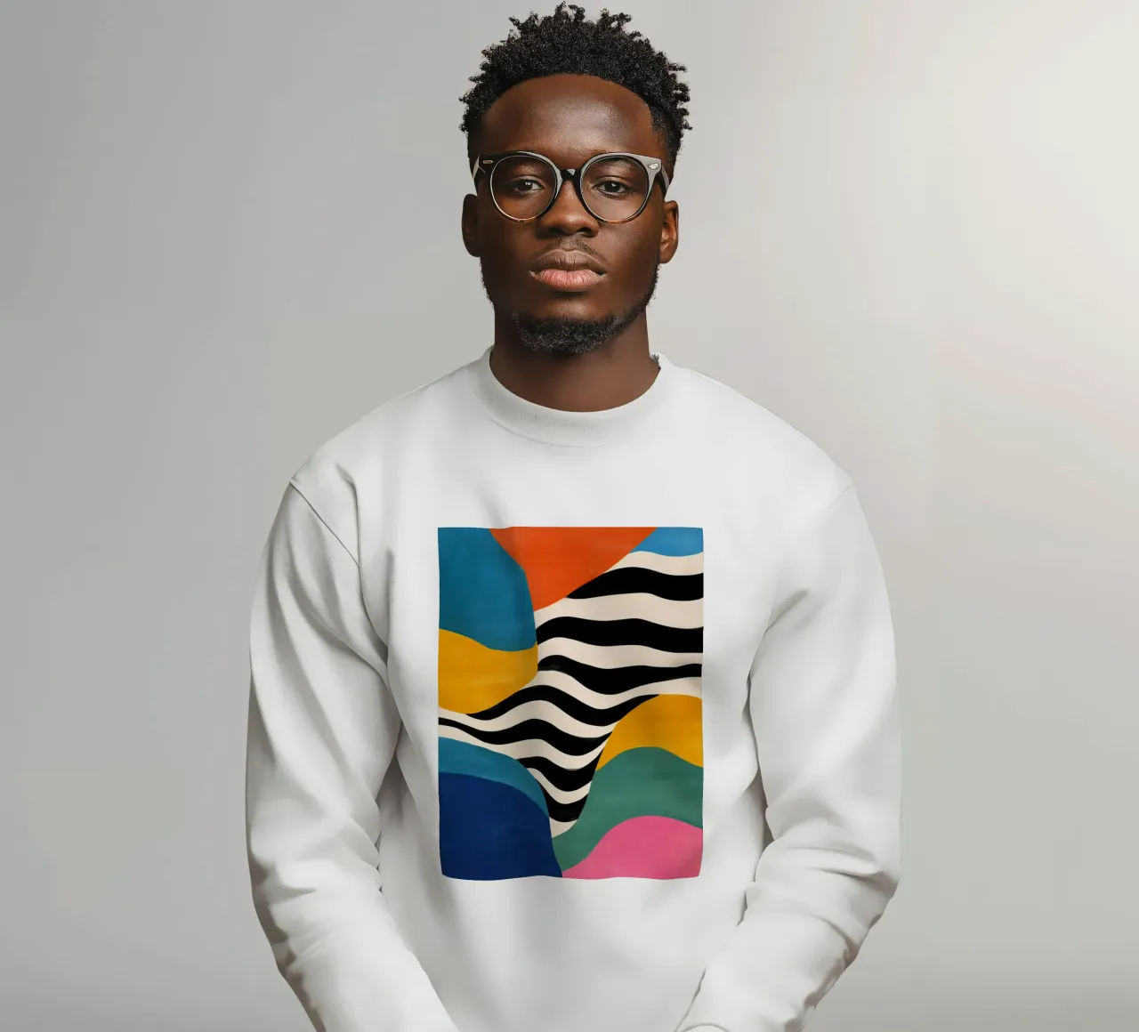 Flusso di colore astratto II felpa da Sienna Atelier