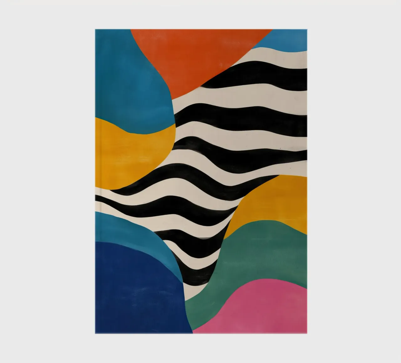 Abstract Color Flow II notebook by Sienna Atelier