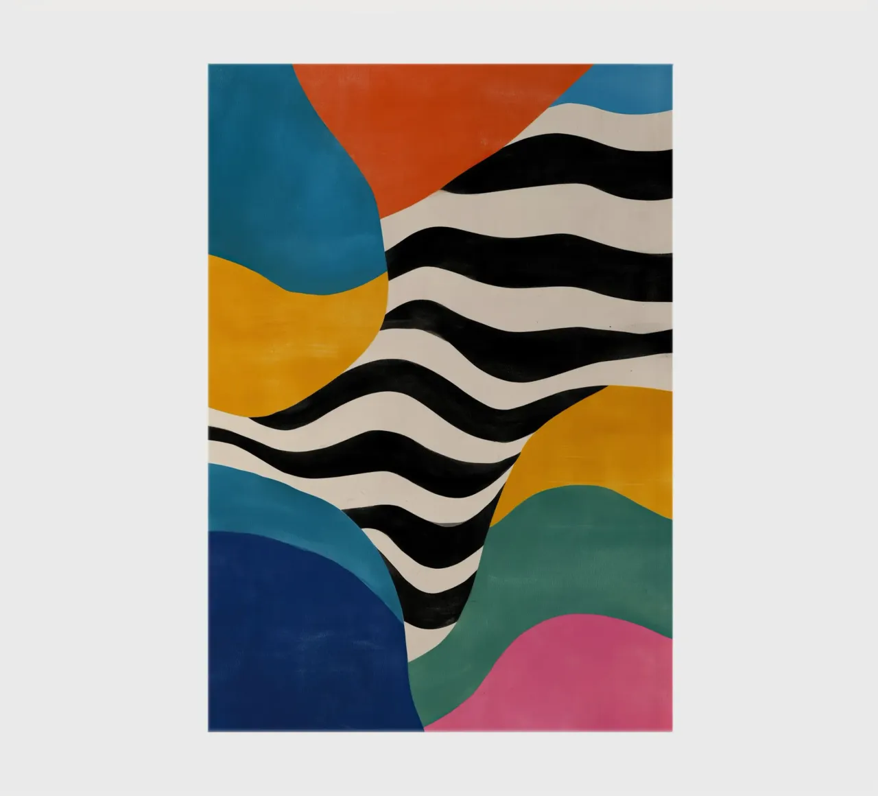 Abstract Color Flow II notebook by Sienna Atelier