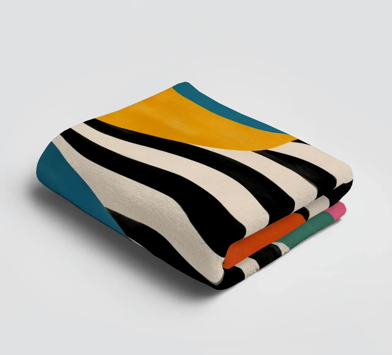 Abstract Color Flow II towel by Sienna Atelier