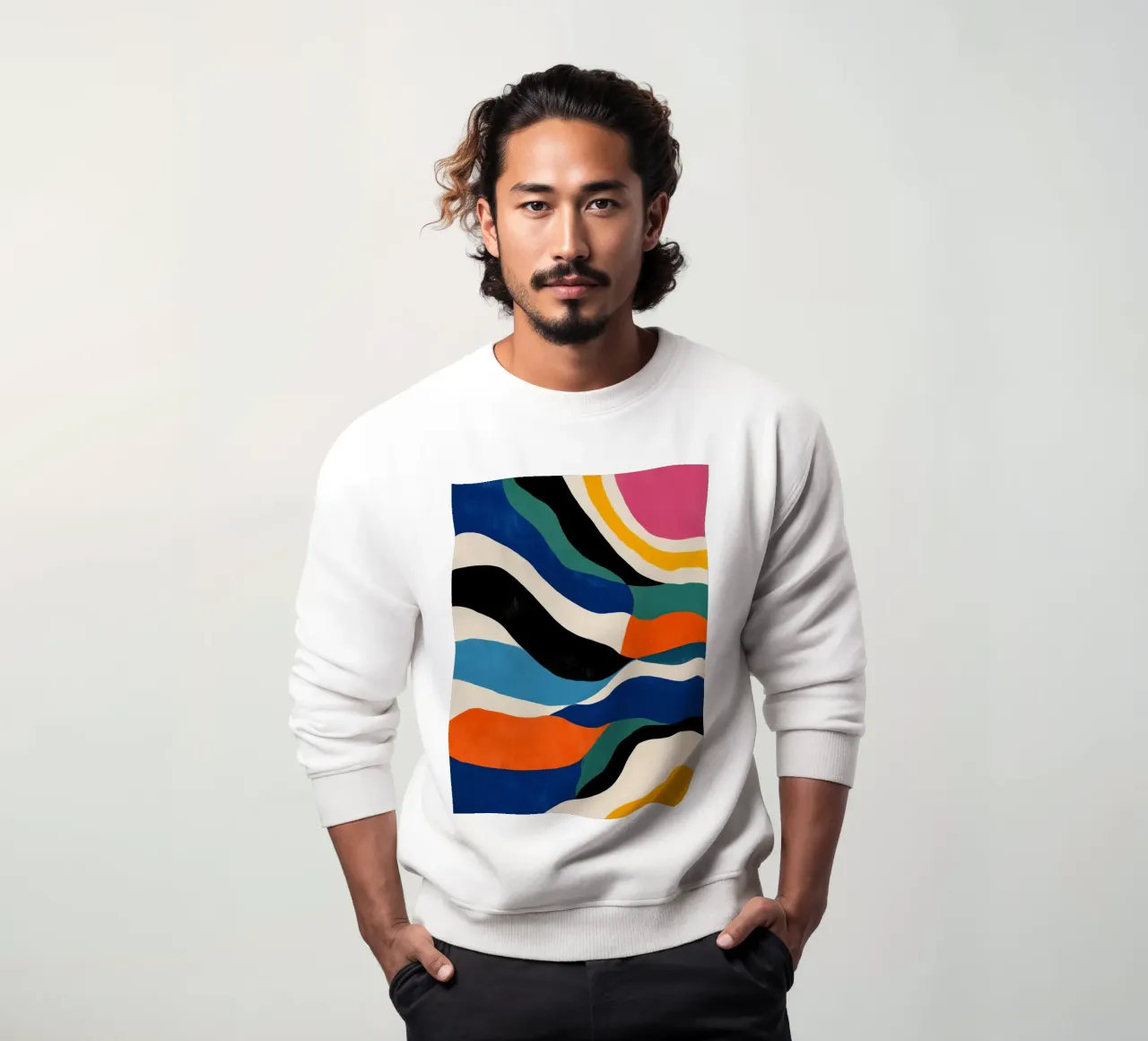 Flusso di colore astratto III felpa da Sienna Atelier