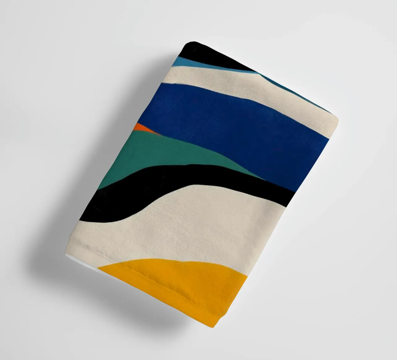 Abstract Color Flow III towel by Sienna Atelier