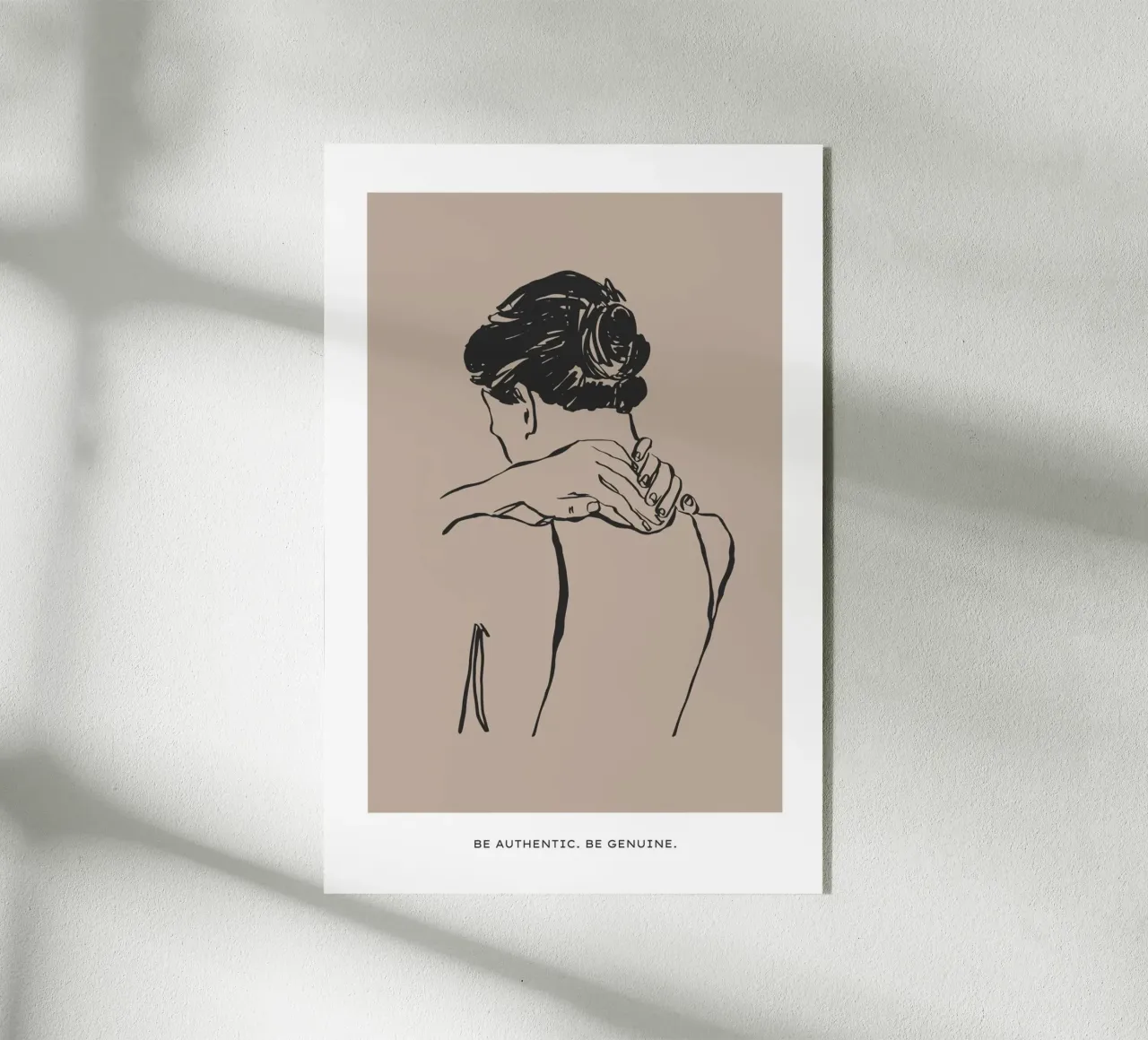 Be Authentic Be Genuine plexiglass da treechild