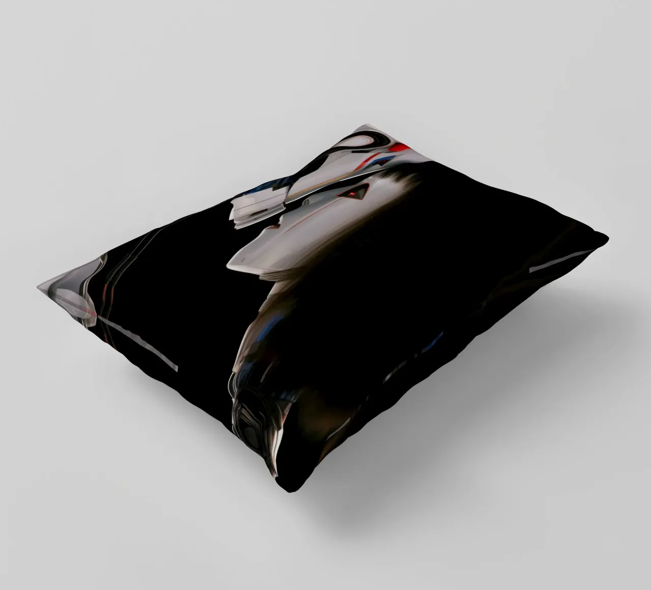 Mech Girl bacia Robot | Omaggio a Ghost In The Shell cuscino da Autofocus