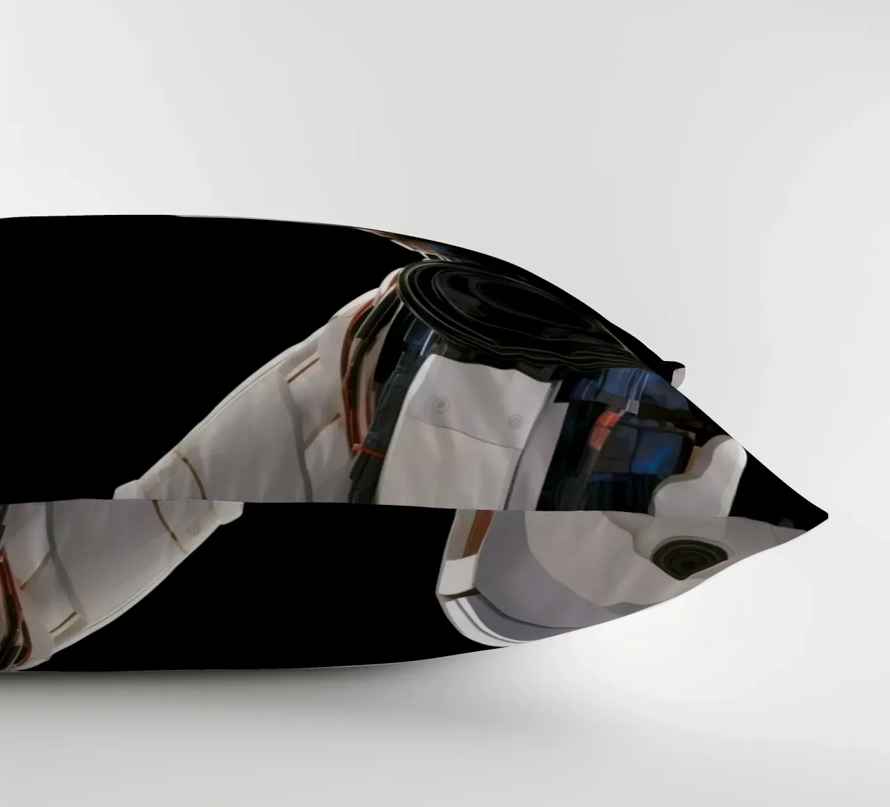 Mech Girl bacia Robot | Omaggio a Ghost In The Shell cuscino da Autofocus