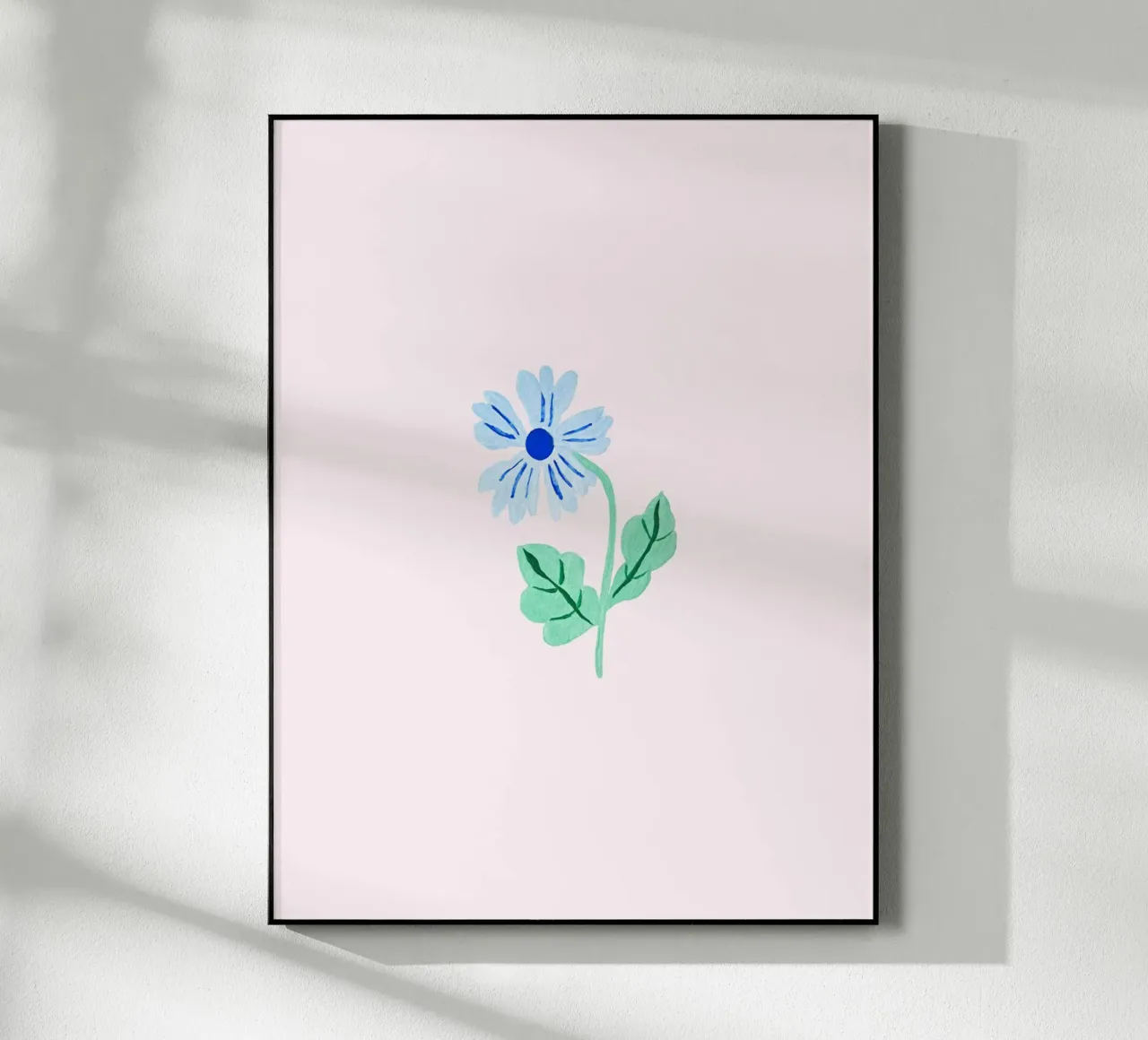 Blue Wild Flower plexiglass da Trend Collection by Palmartprints